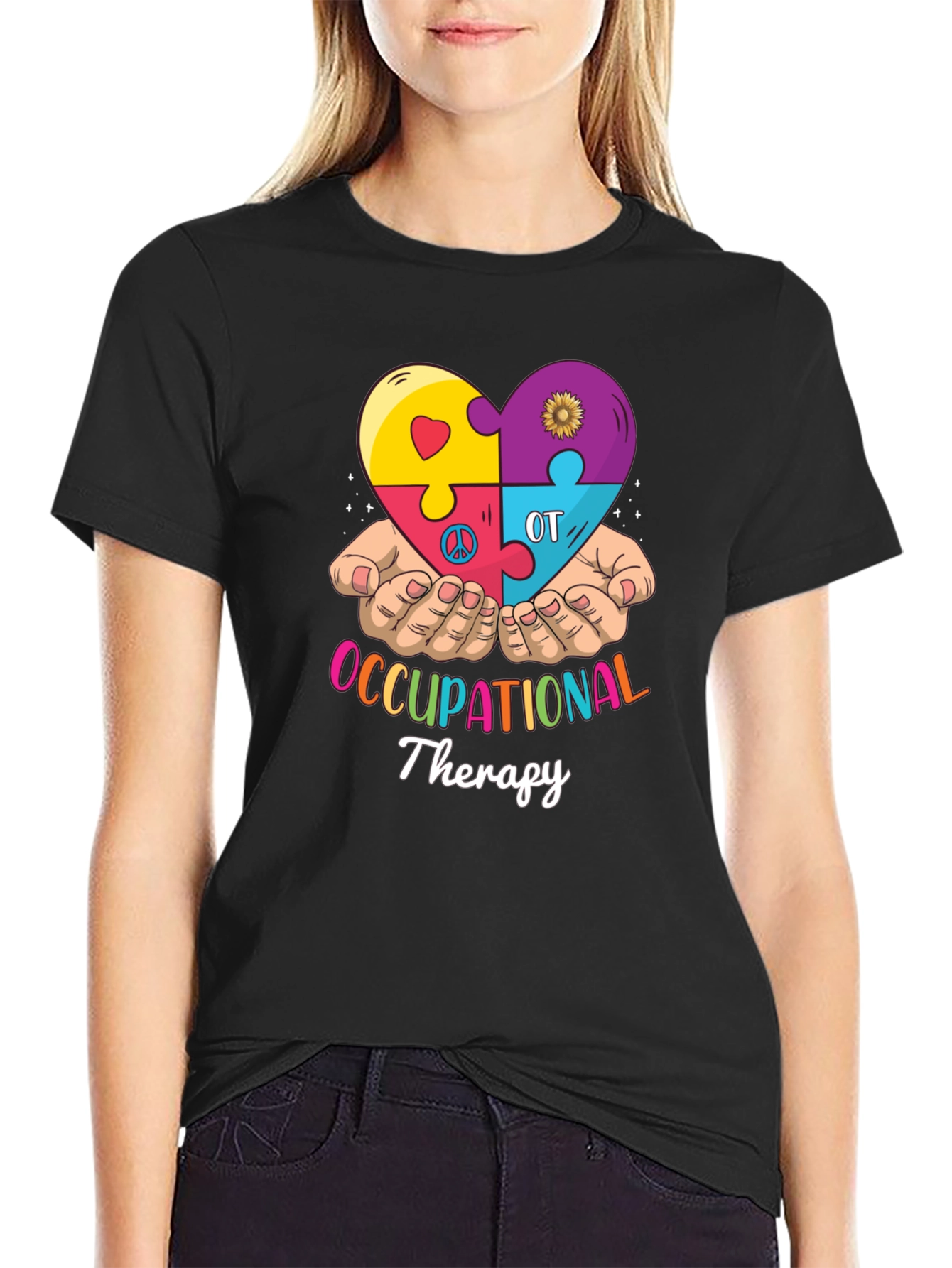 Occupational Therapy Puzzle Heart T-Shirt