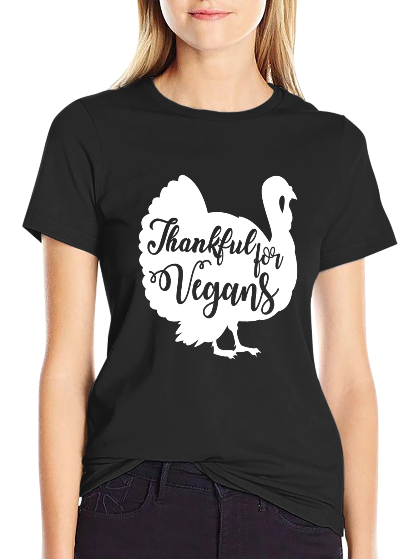 Thankful for Vegans Turkey Graphic Tee