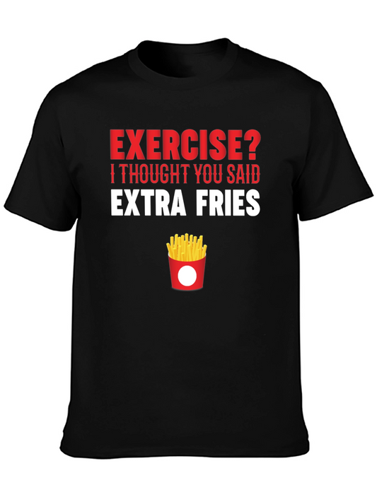 Exercise? Extra Fries Graphic Tee