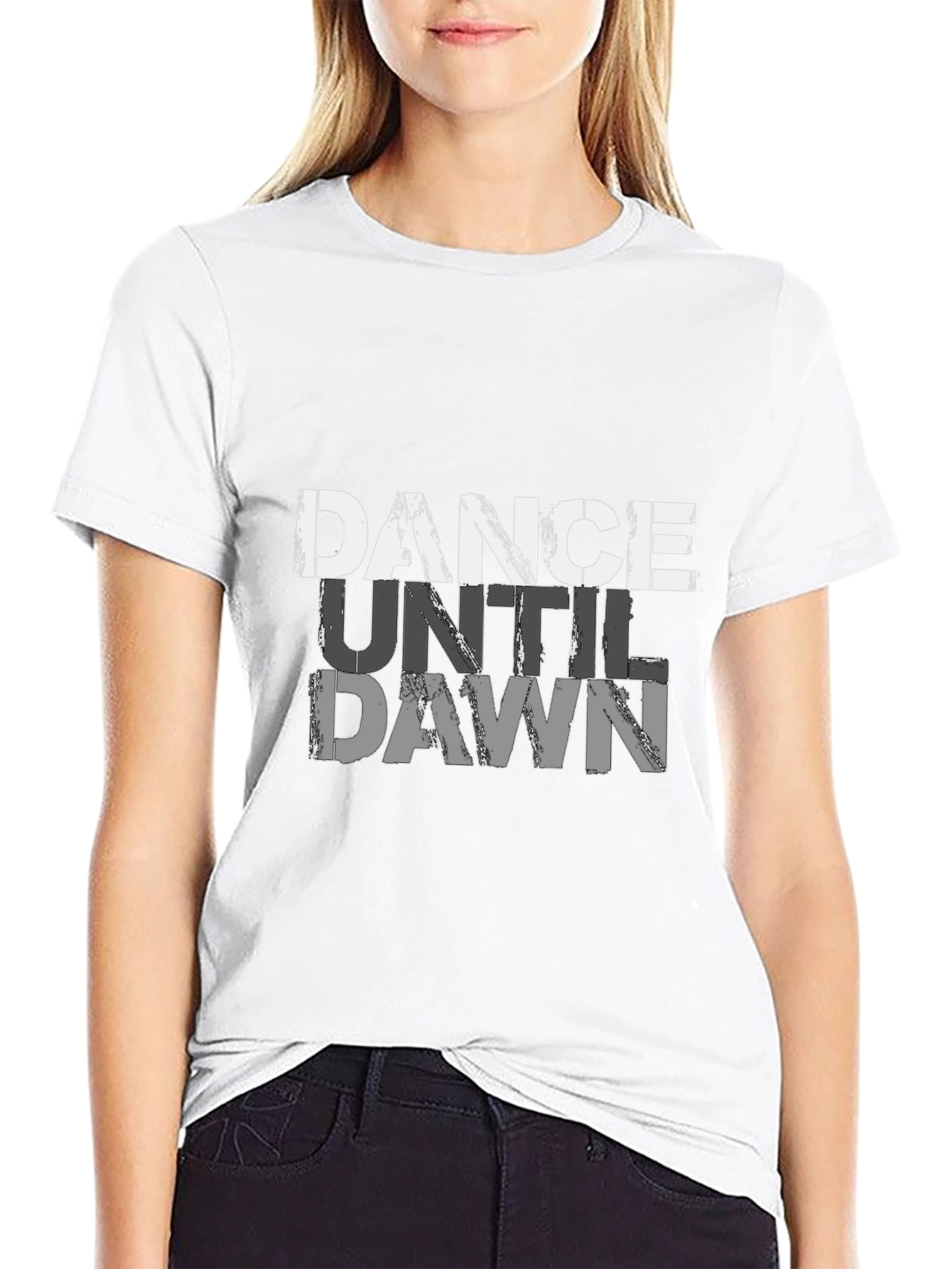Dance Until Dawn Graphic Tee - Black