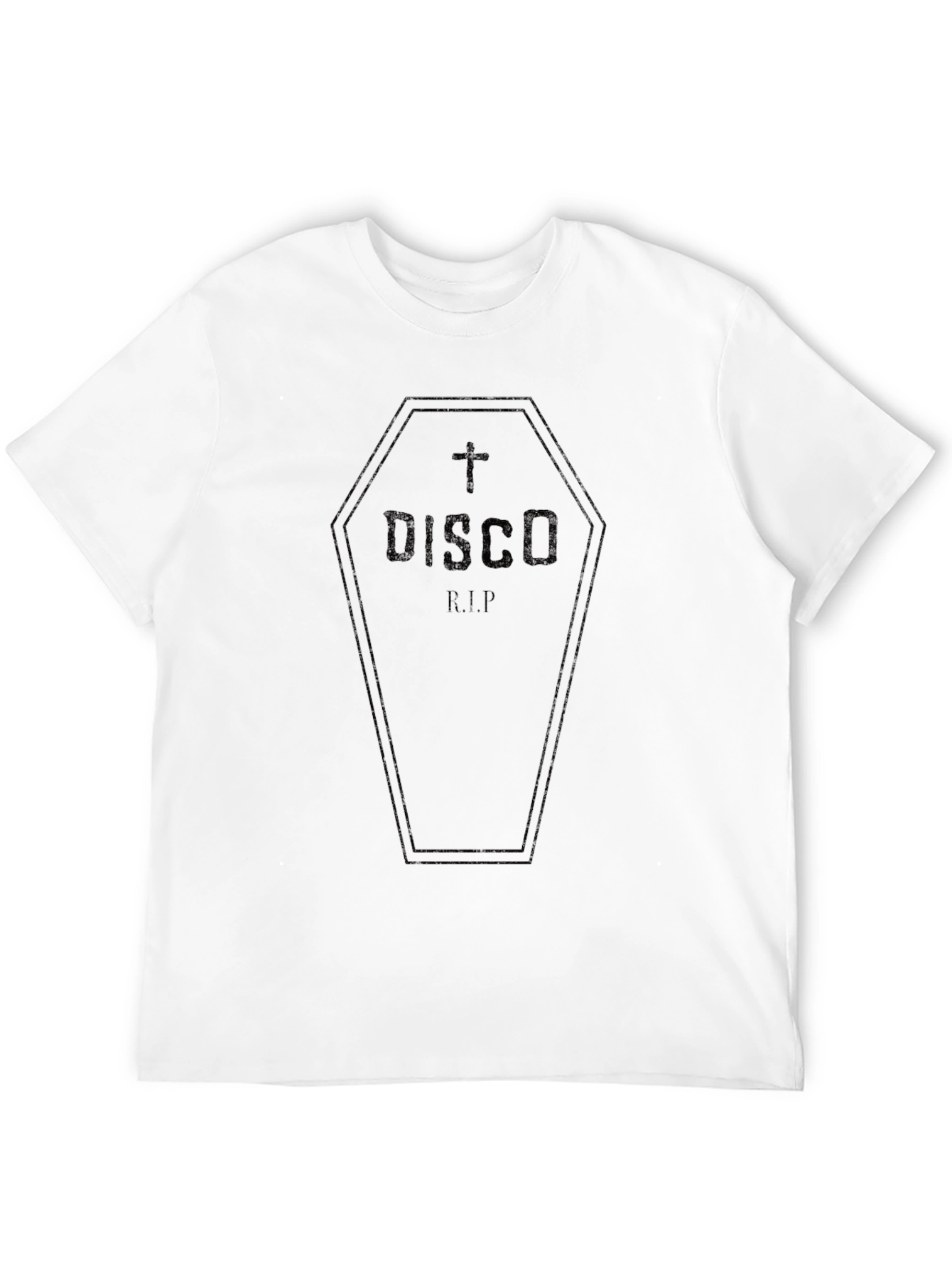 Disco RIP T-Shirt - Coffin Design