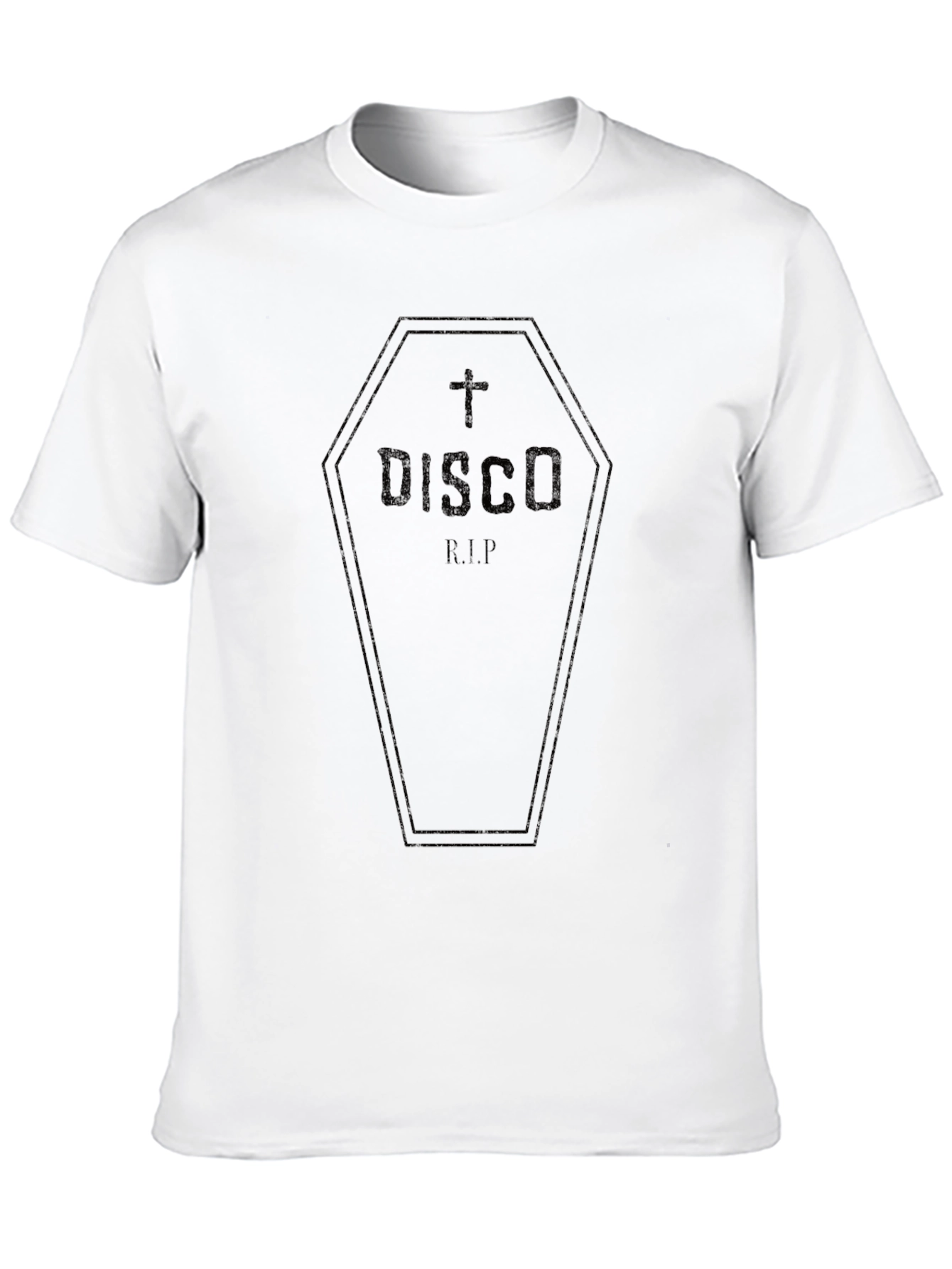 Disco RIP T-Shirt - Coffin Design