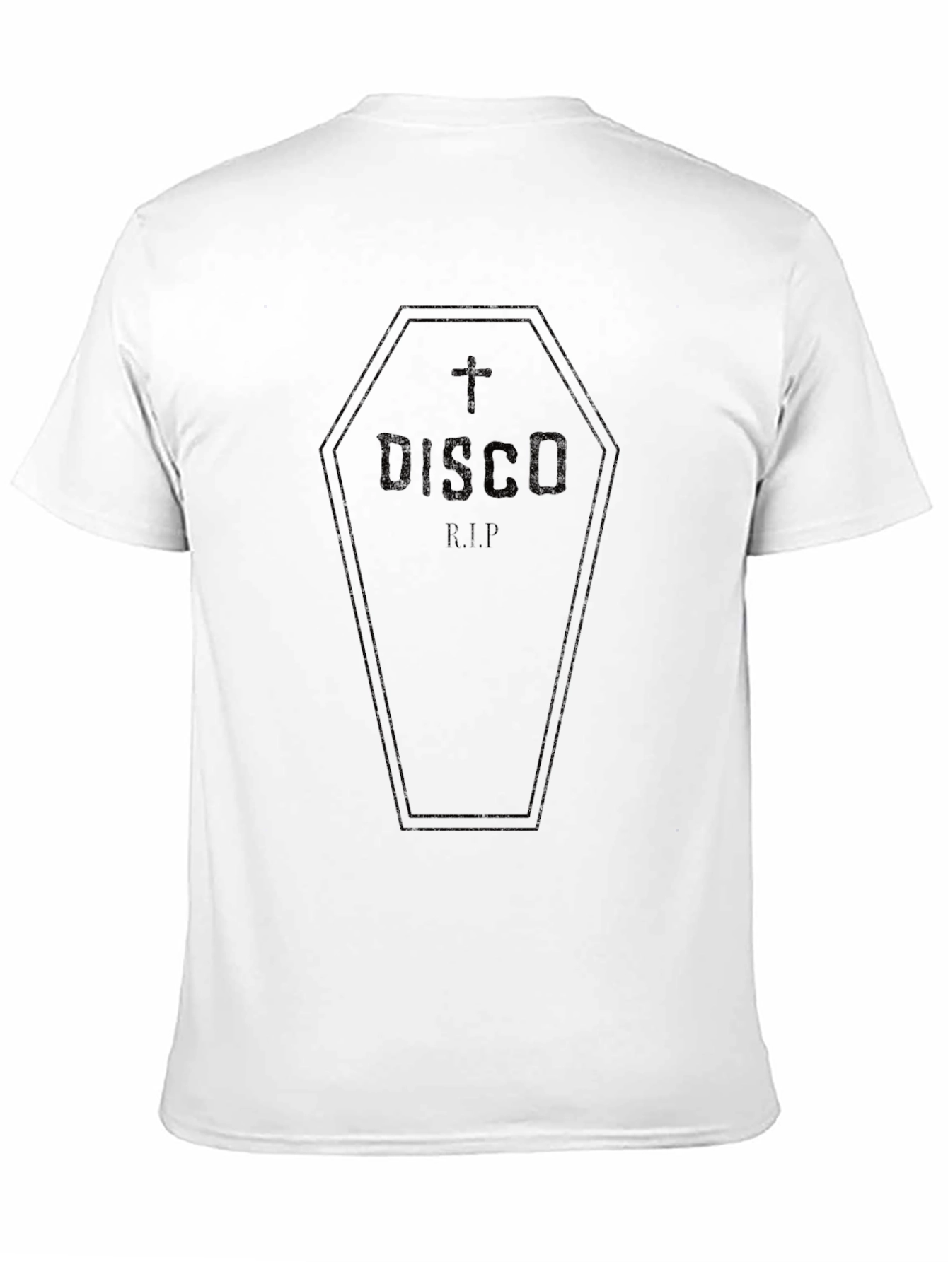Disco RIP T-Shirt - Coffin Design