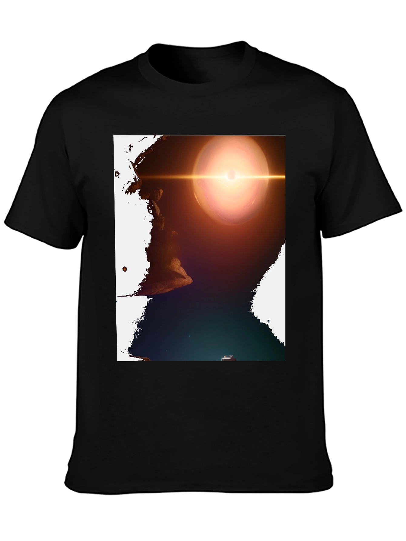 Celestial T-Shirt: Cosmic Lens Design