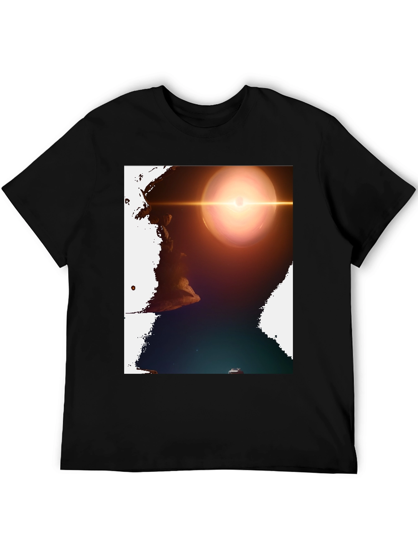 Celestial T-Shirt: Cosmic Lens Design