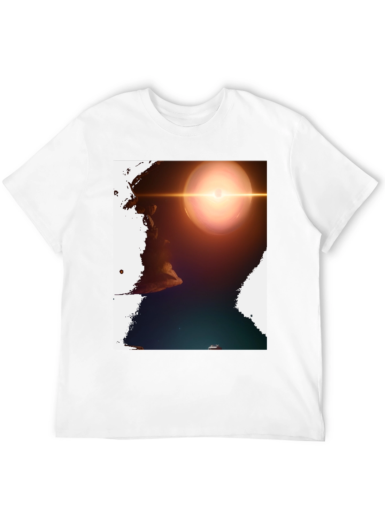 Celestial T-Shirt: Cosmic Lens Design
