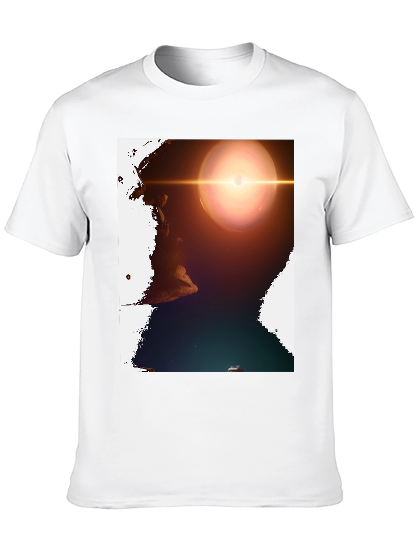 Celestial T-Shirt: Cosmic Lens Design