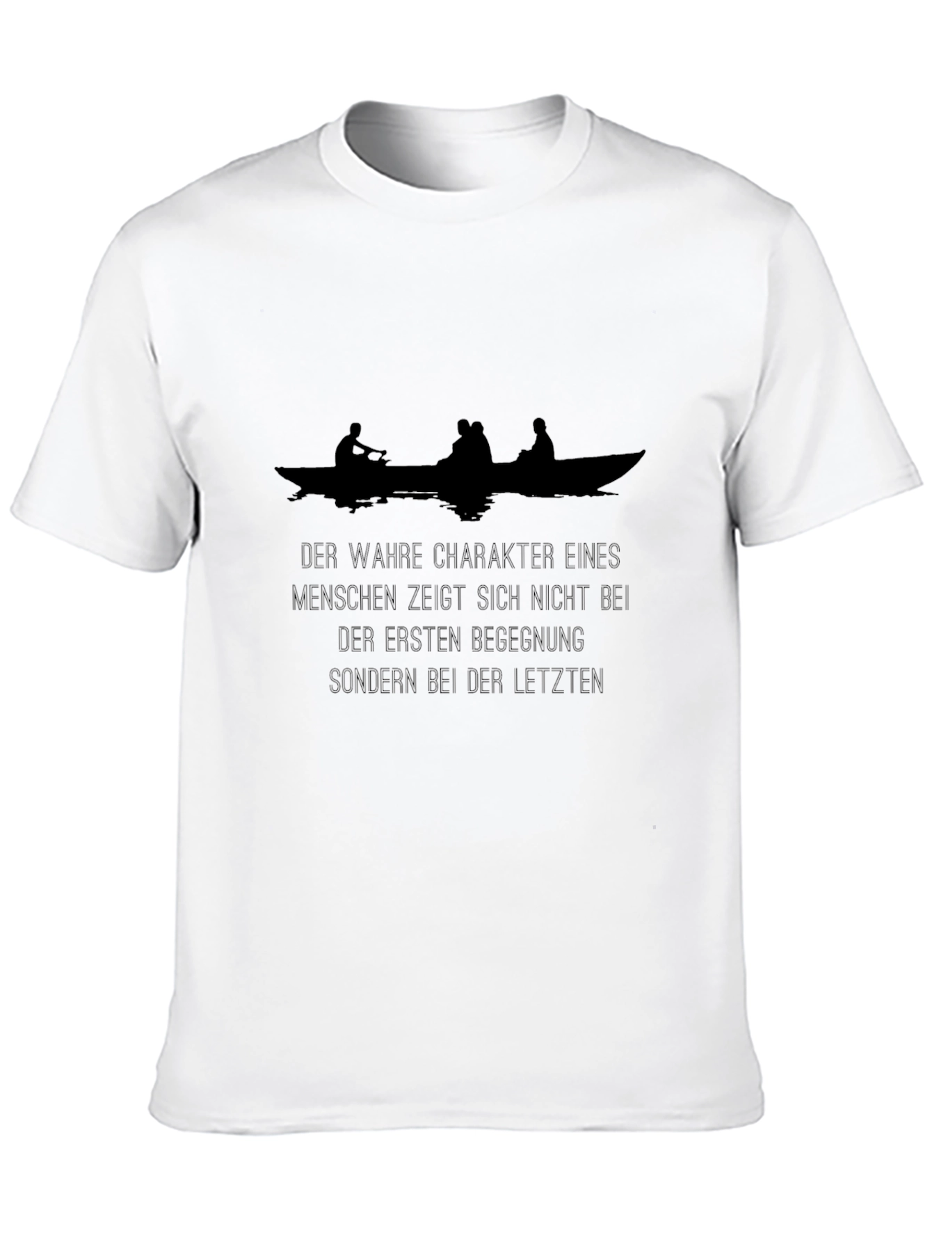 Character Boat Graphic Tee - Mens Black T-Shirt