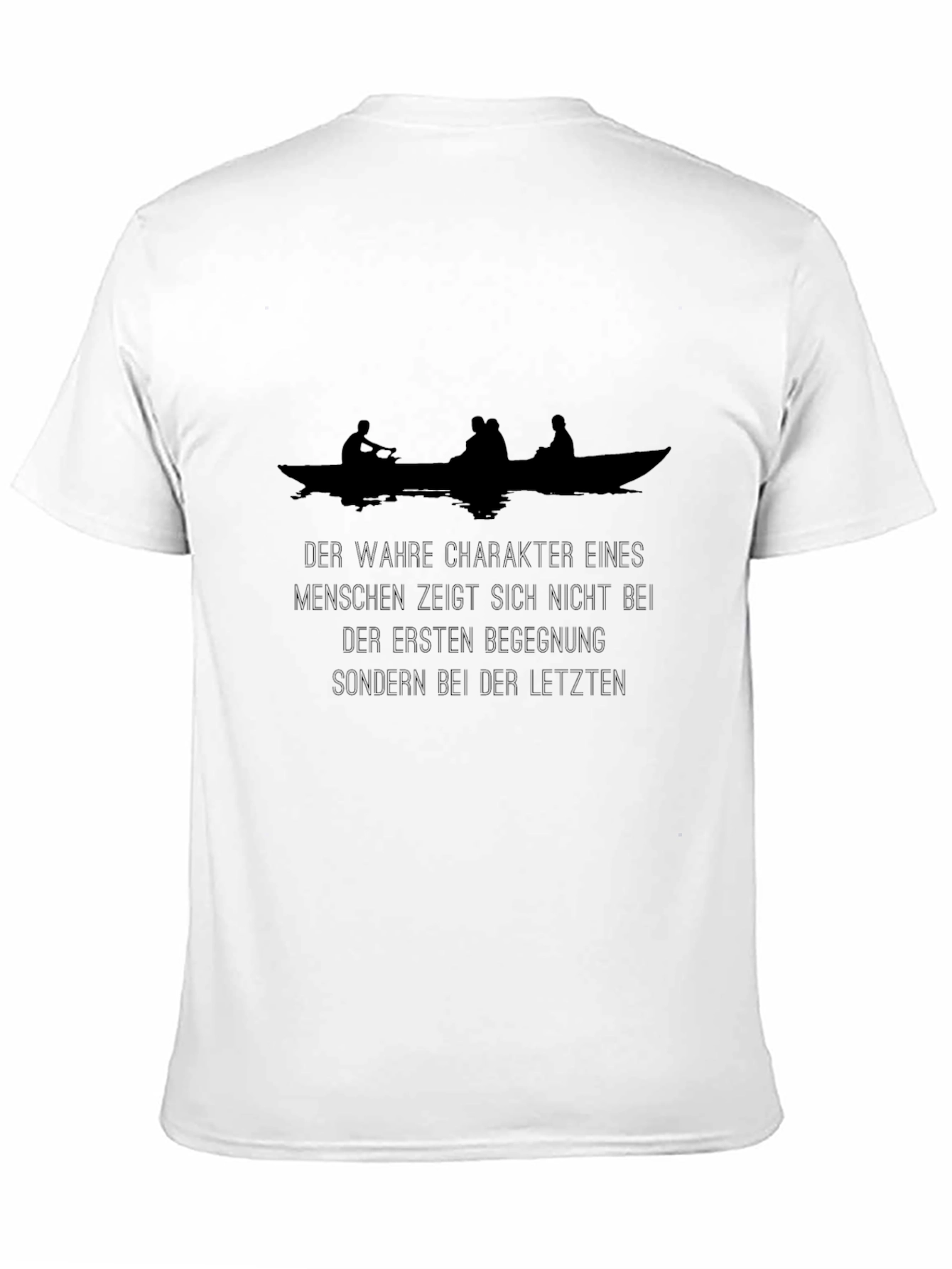 Character Boat Graphic Tee - Mens Black T-Shirt