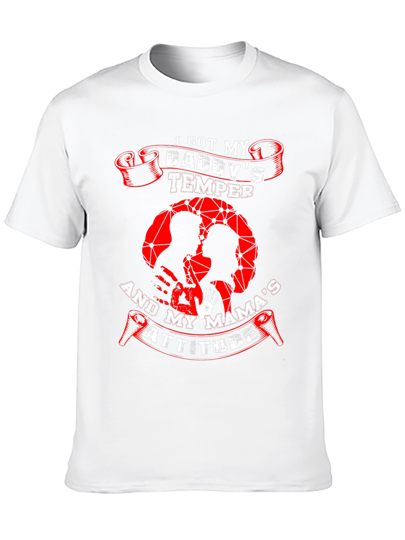 Daddys Temper Mamas Attitude Graphic Tee