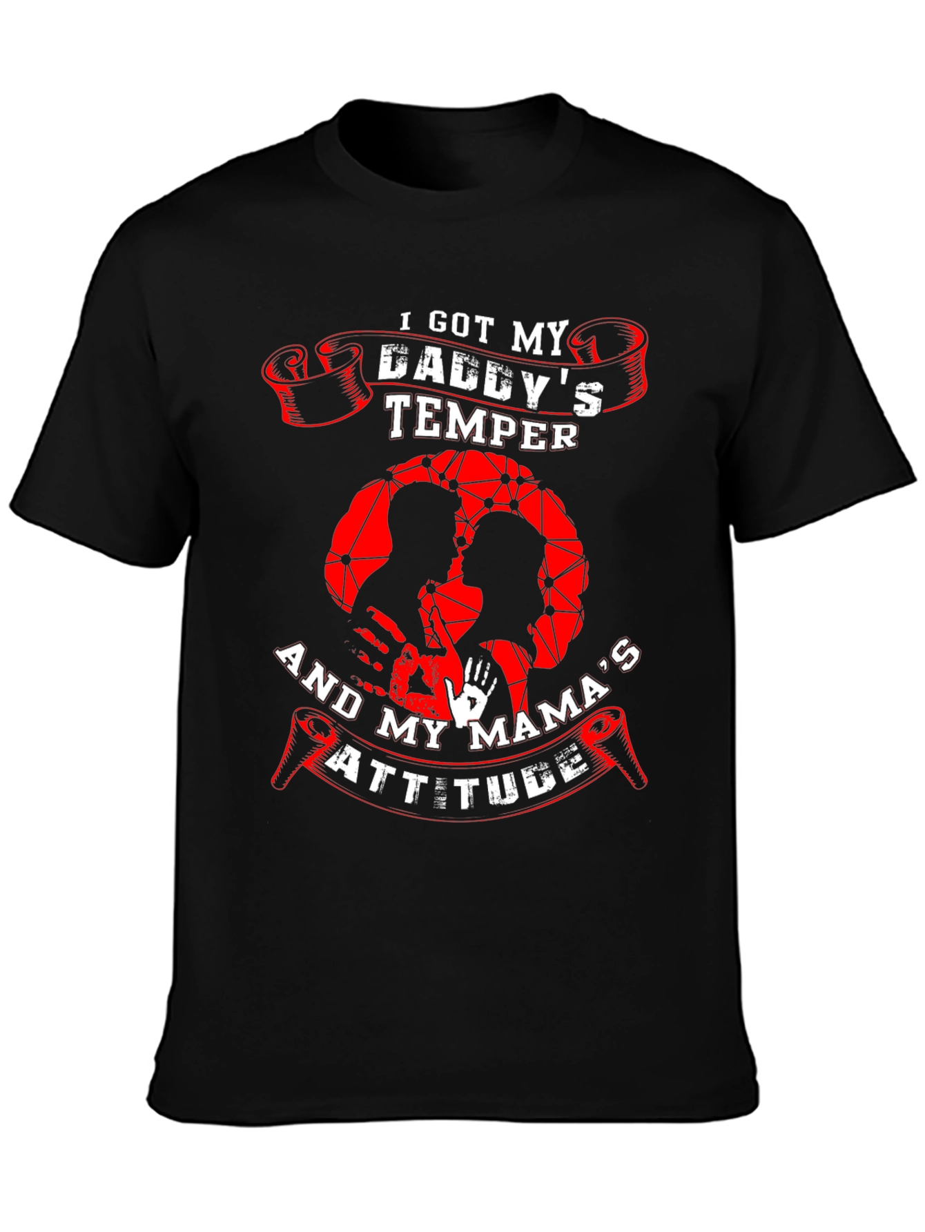 Daddys Temper Mamas Attitude Graphic Tee