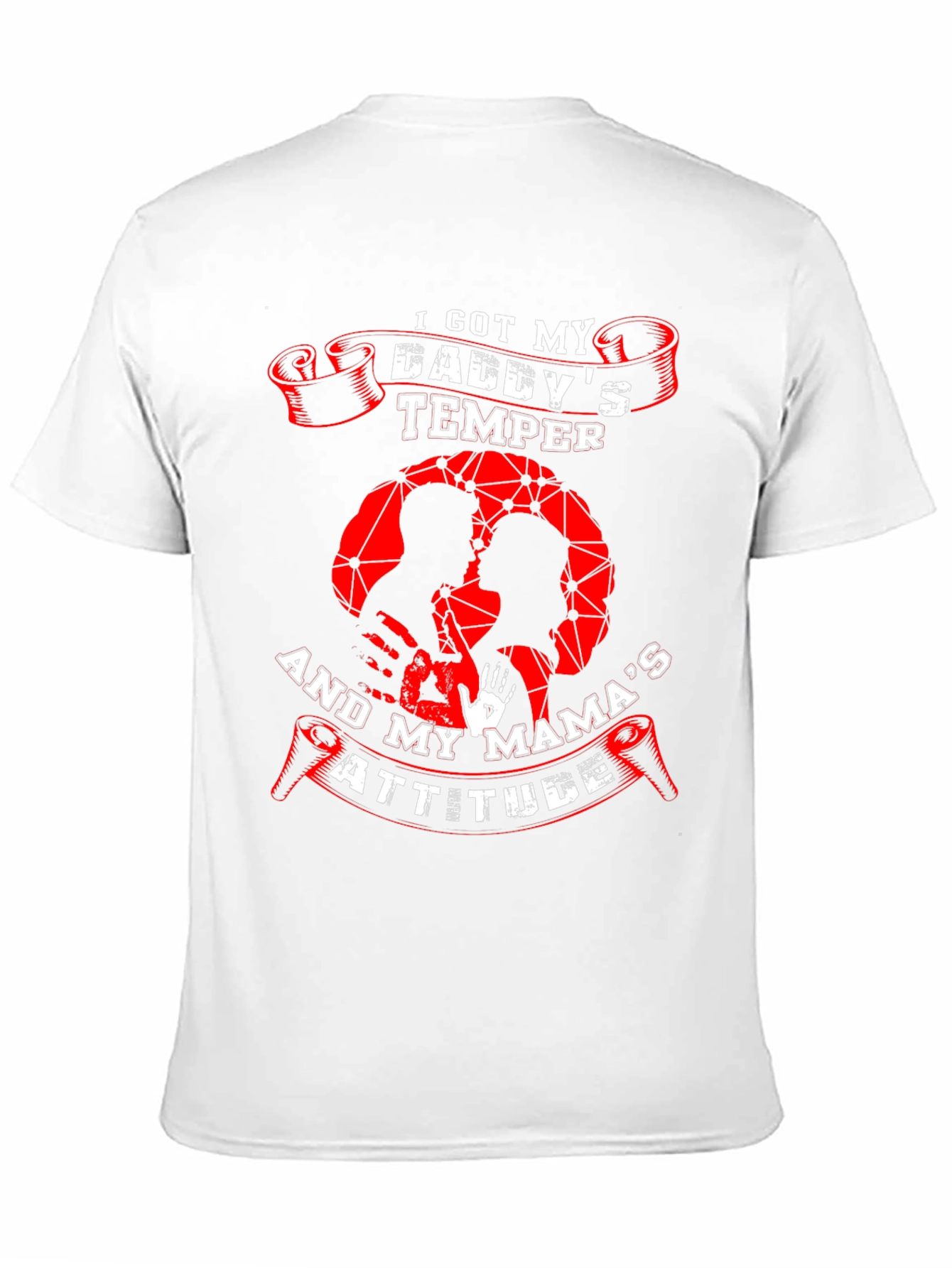 Daddys Temper Mamas Attitude Graphic Tee