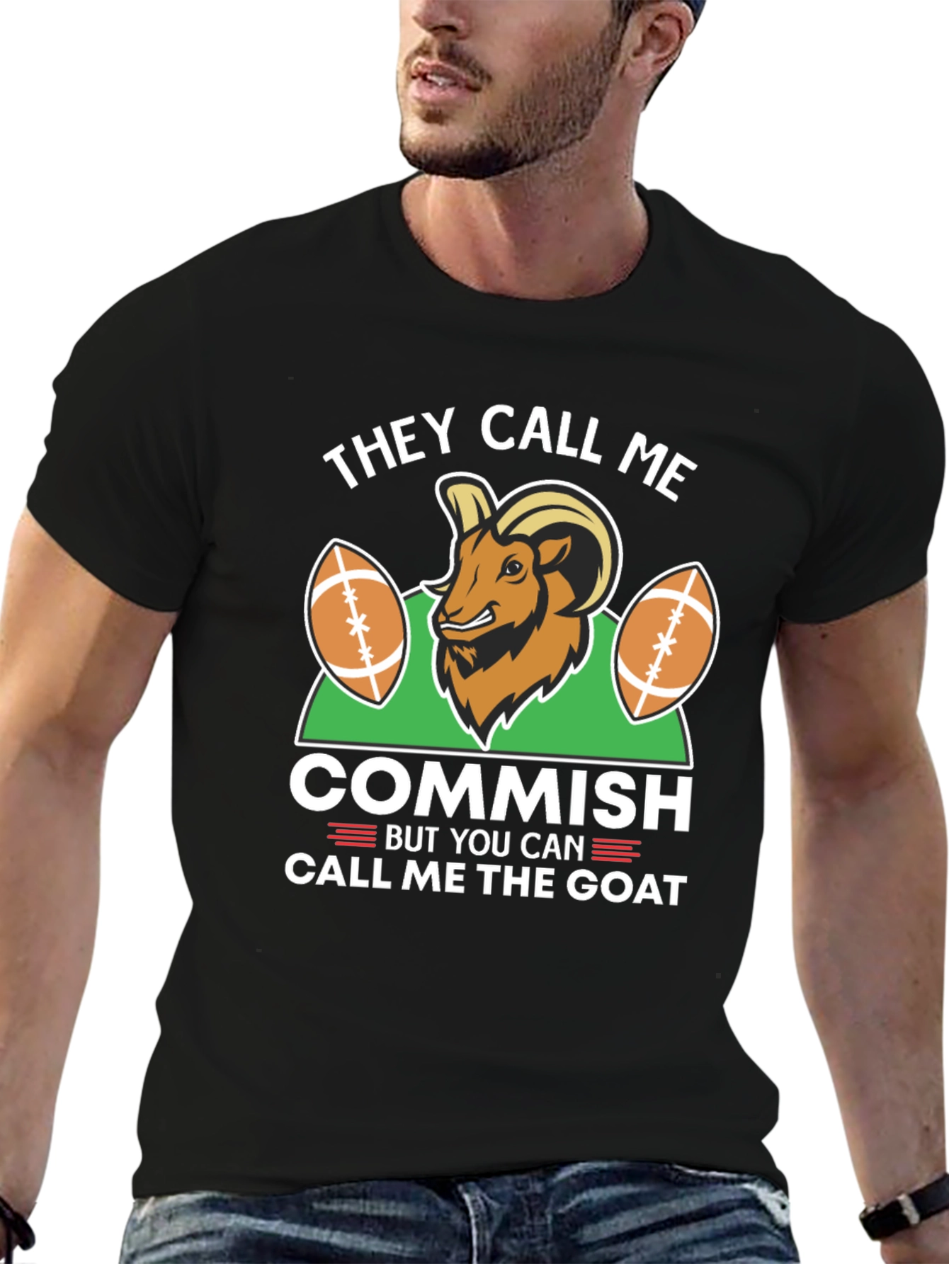 They Call Me Commish Goat Graphic Tee