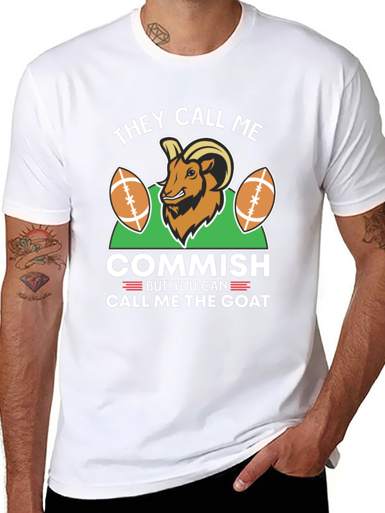 They Call Me Commish Goat Graphic Tee