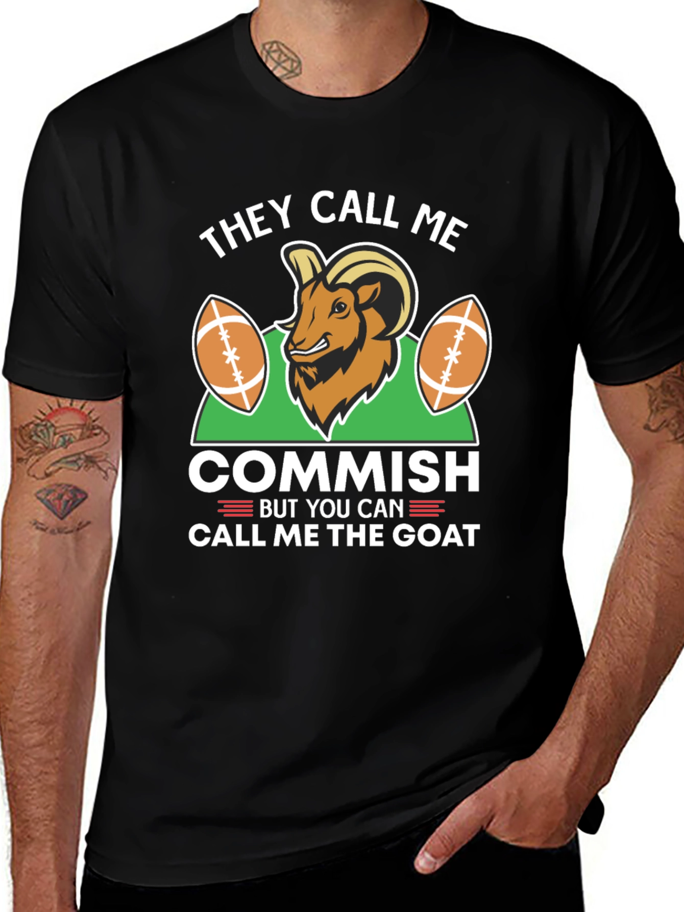 They Call Me Commish Goat Graphic Tee