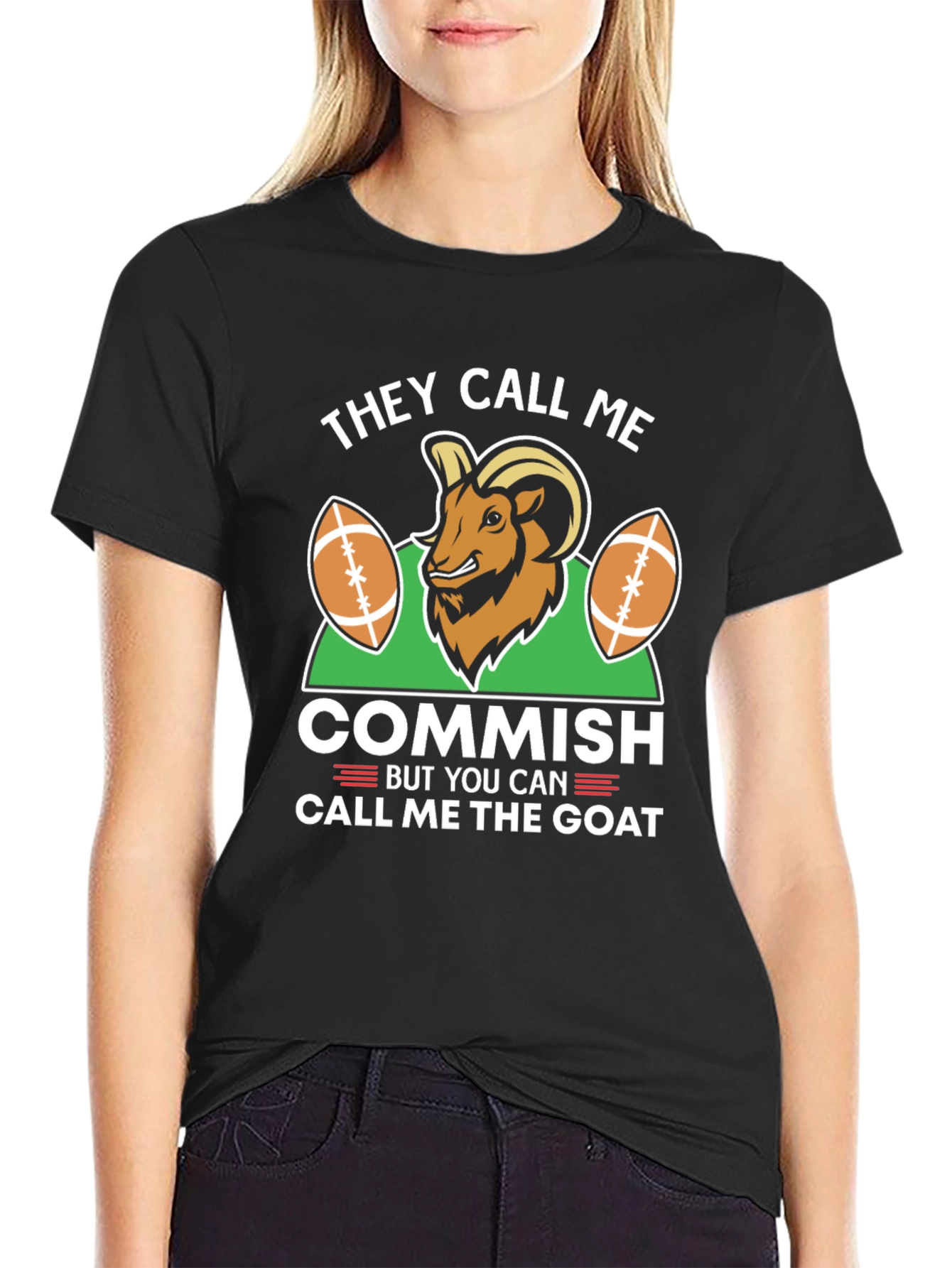 They Call Me Commish Goat Graphic Tee