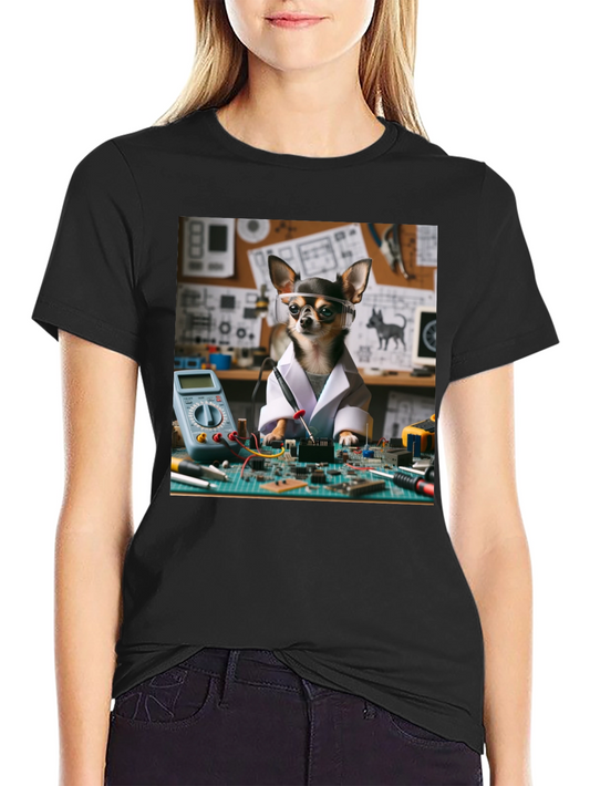 Engineer Chihuahua T-Shirt - Circuit Board Design