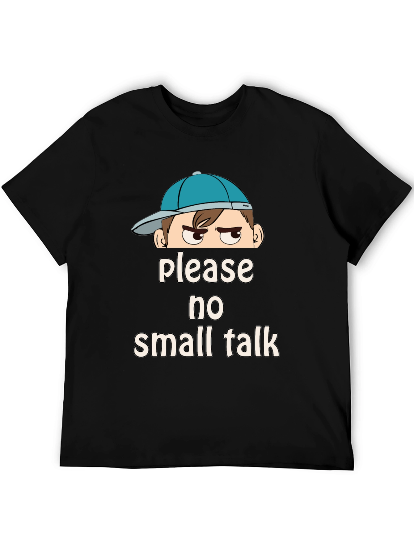 Please No Small Talk Graphic T-Shirt