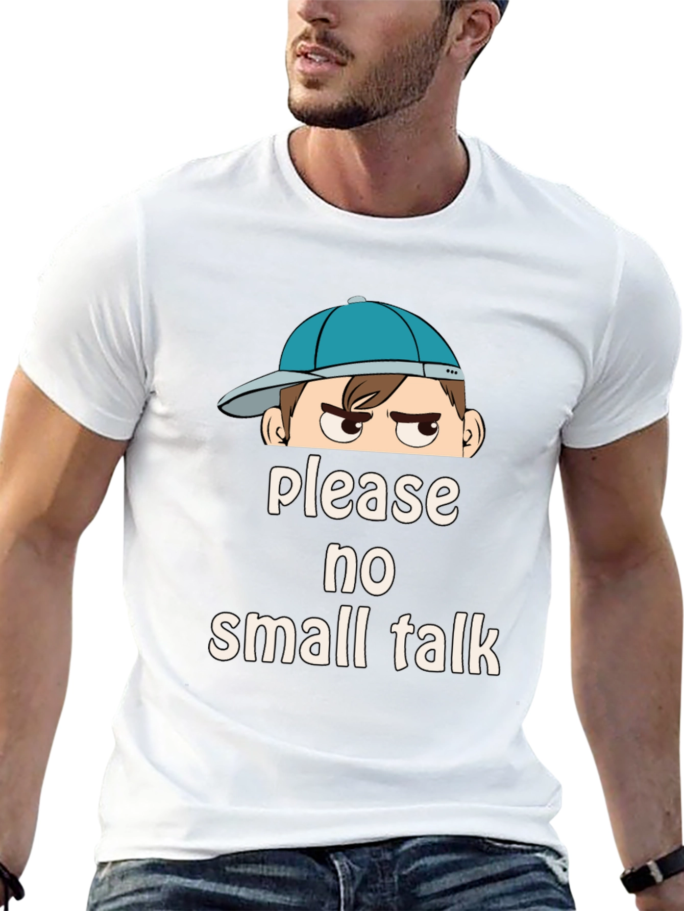 Please No Small Talk Graphic T-Shirt