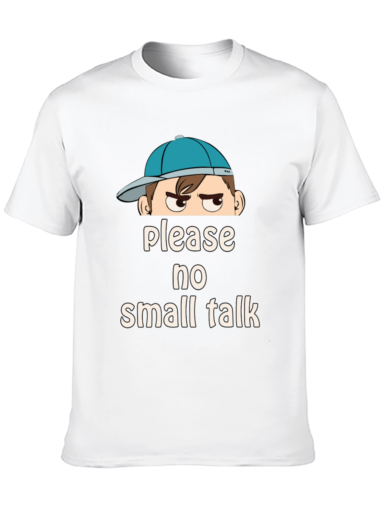 Please No Small Talk Graphic T-Shirt