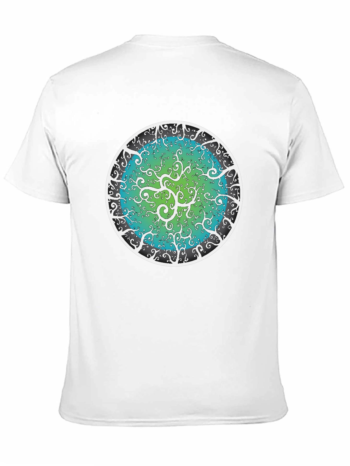 Cosmic Mandala Black T-Shirt