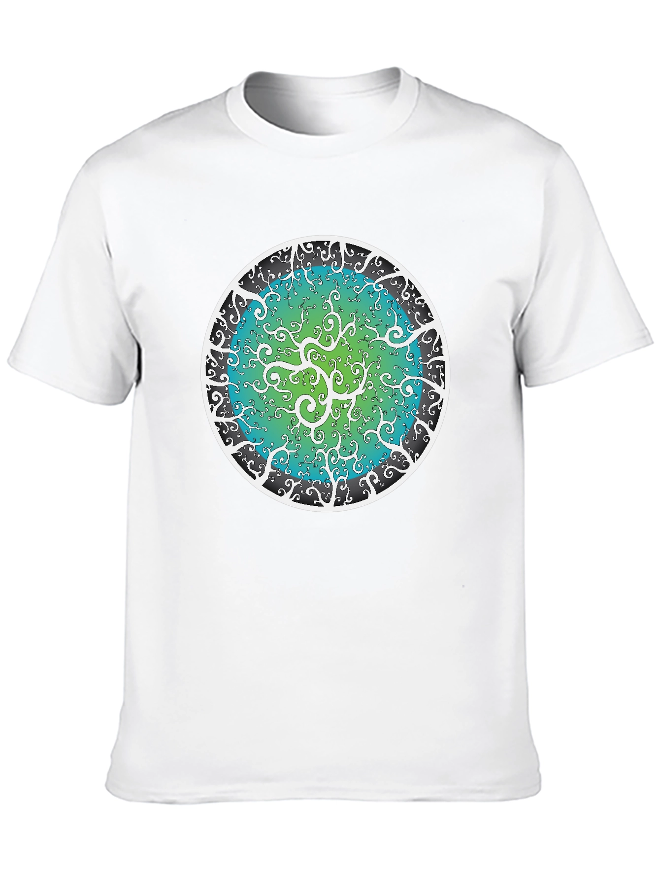Cosmic Mandala Black T-Shirt