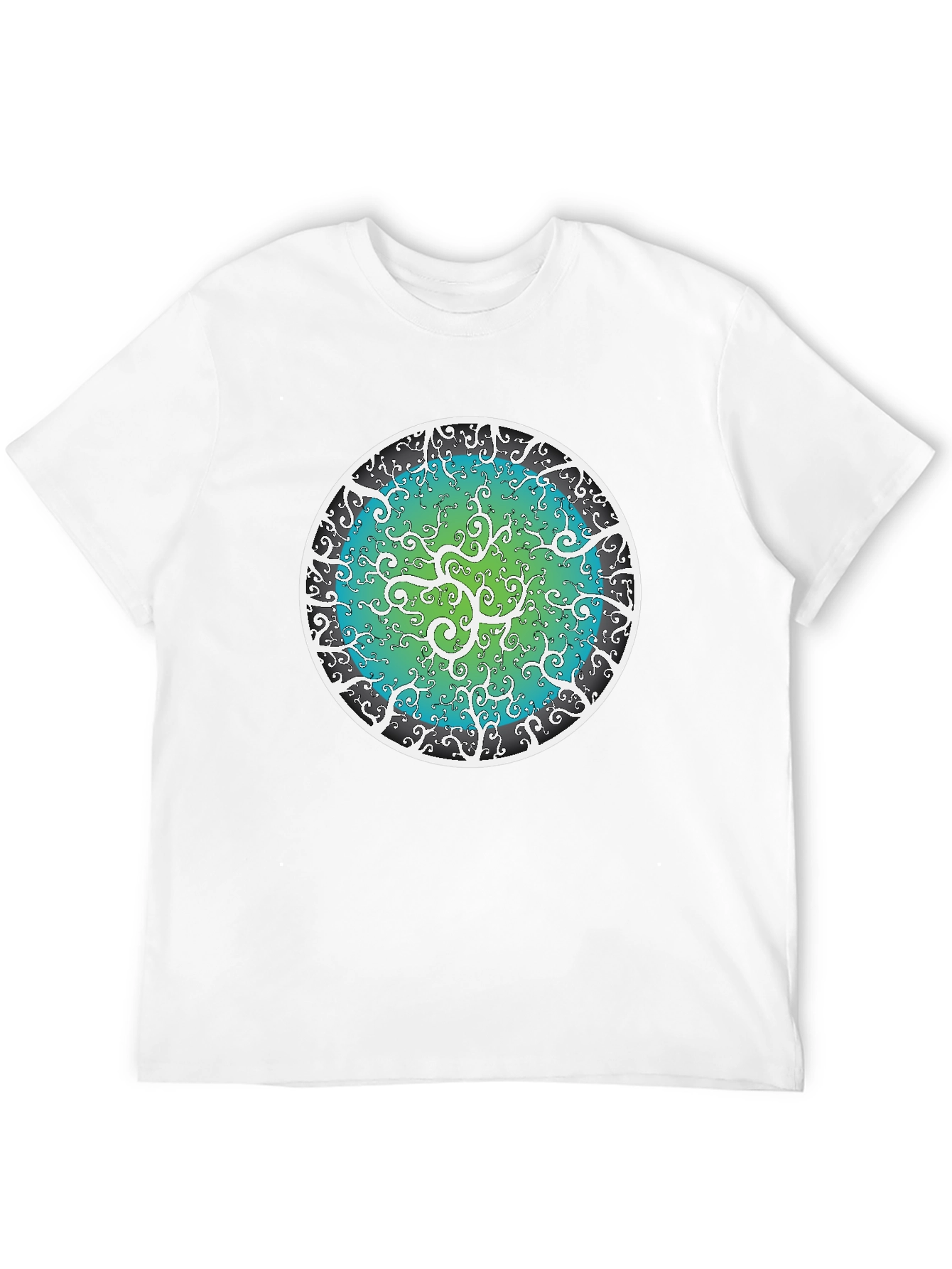 Cosmic Mandala Black T-Shirt