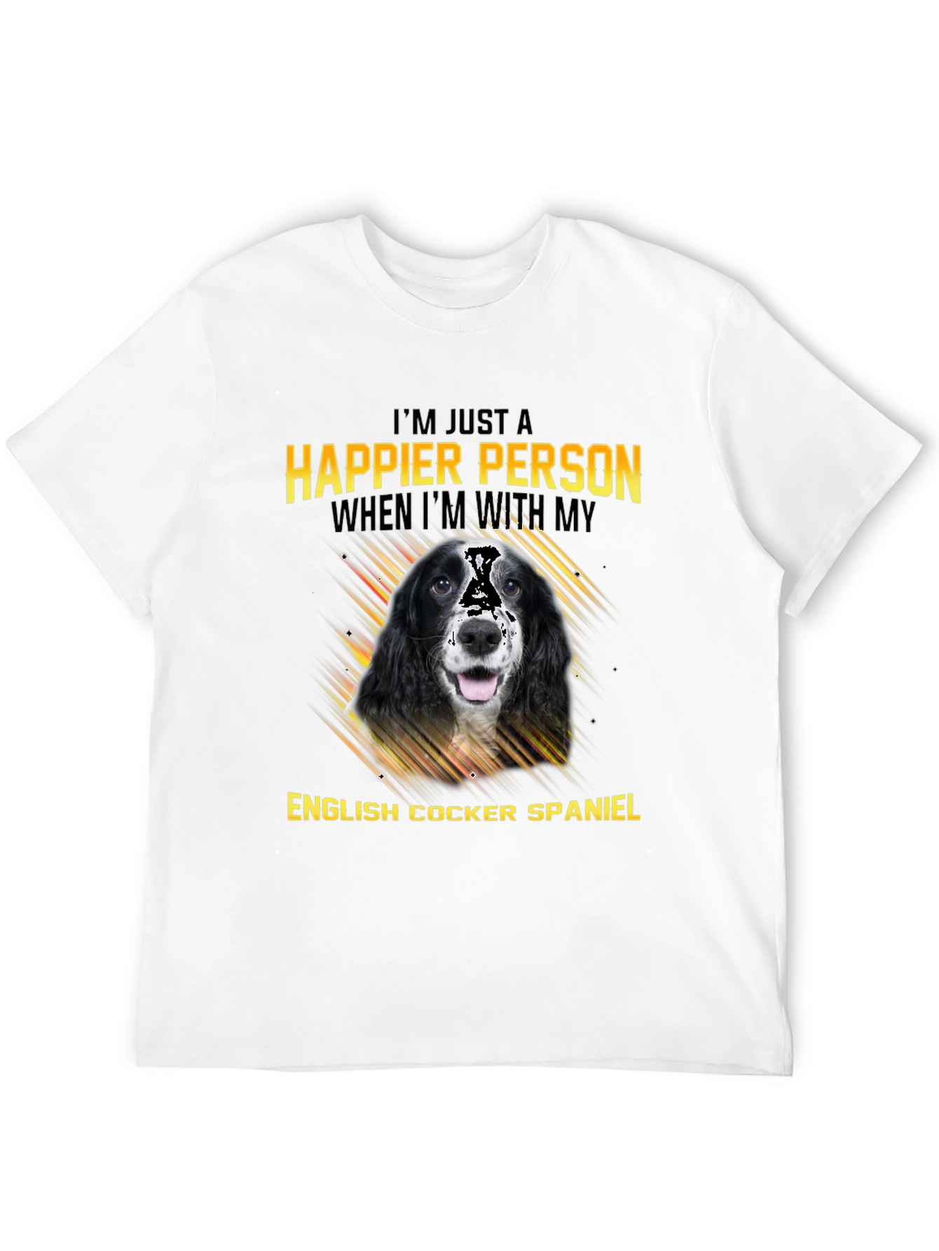 Happier Person English Cocker Spaniel T-Shirt
