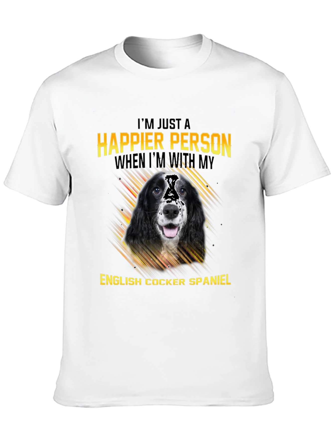 Happier Person English Cocker Spaniel T-Shirt