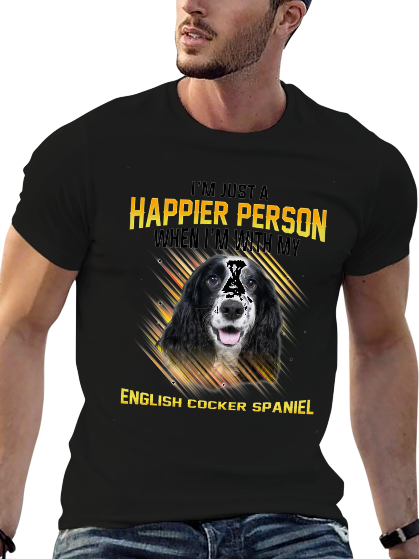 Happier Person English Cocker Spaniel T-Shirt