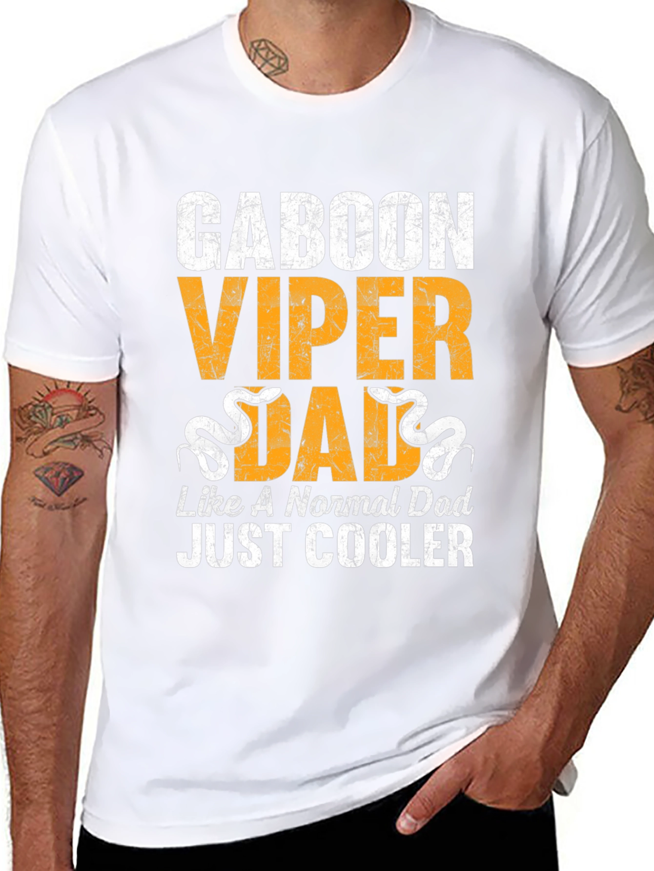 Gaboon Viper Dad T-Shirt - Cool Fathers Day Gift
