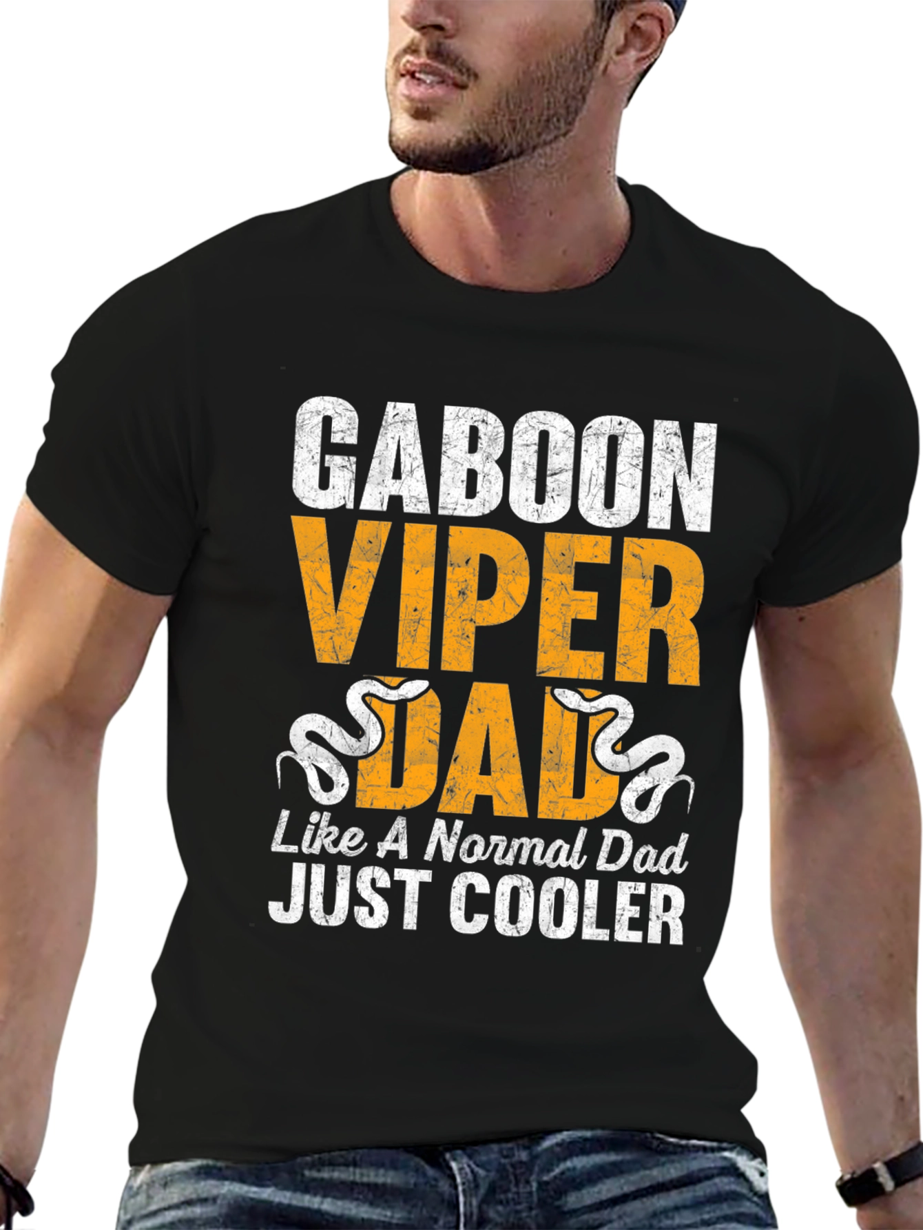 Gaboon Viper Dad T-Shirt - Cool Fathers Day Gift