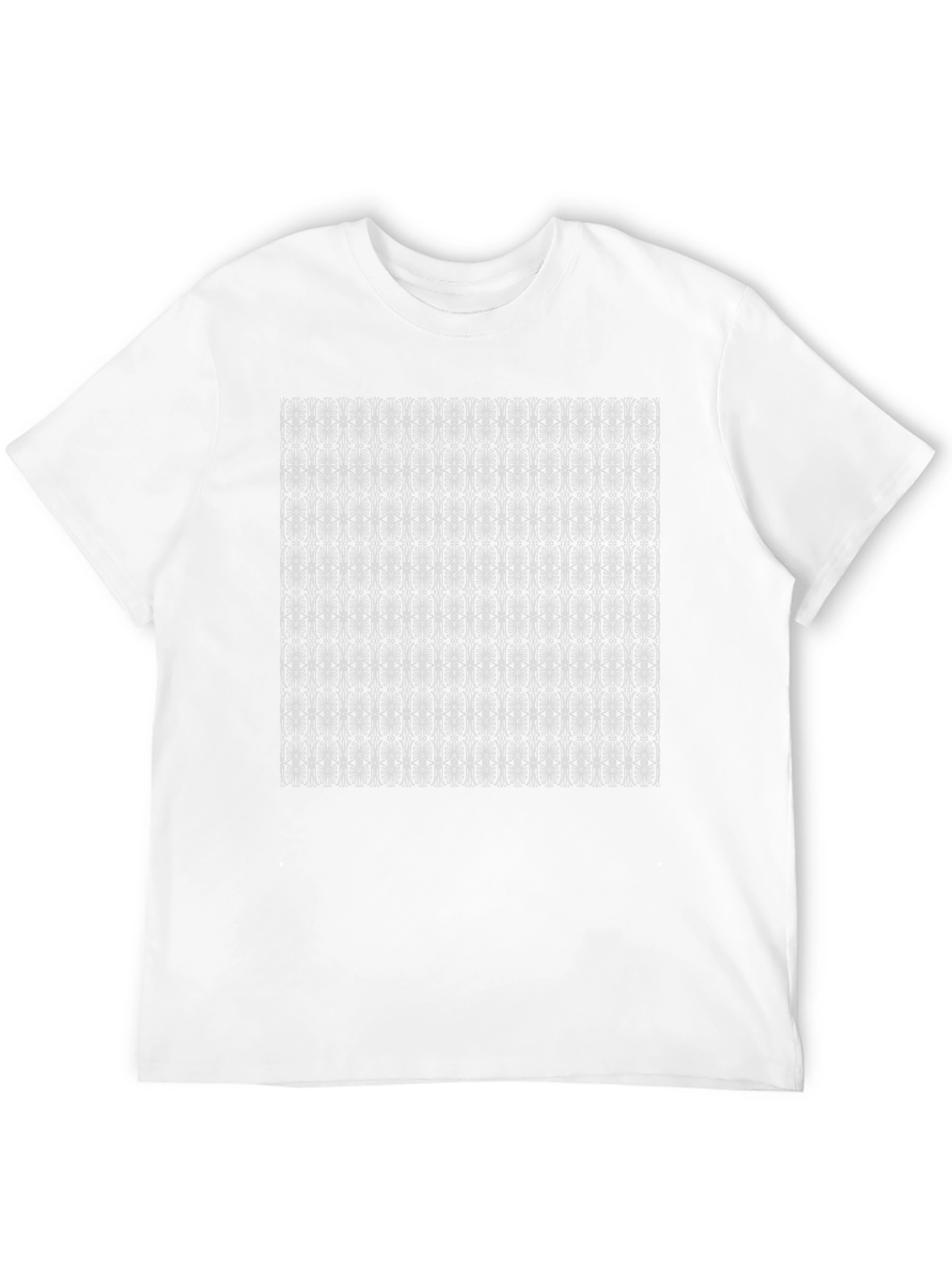 Patterned Graphic Tee - Black