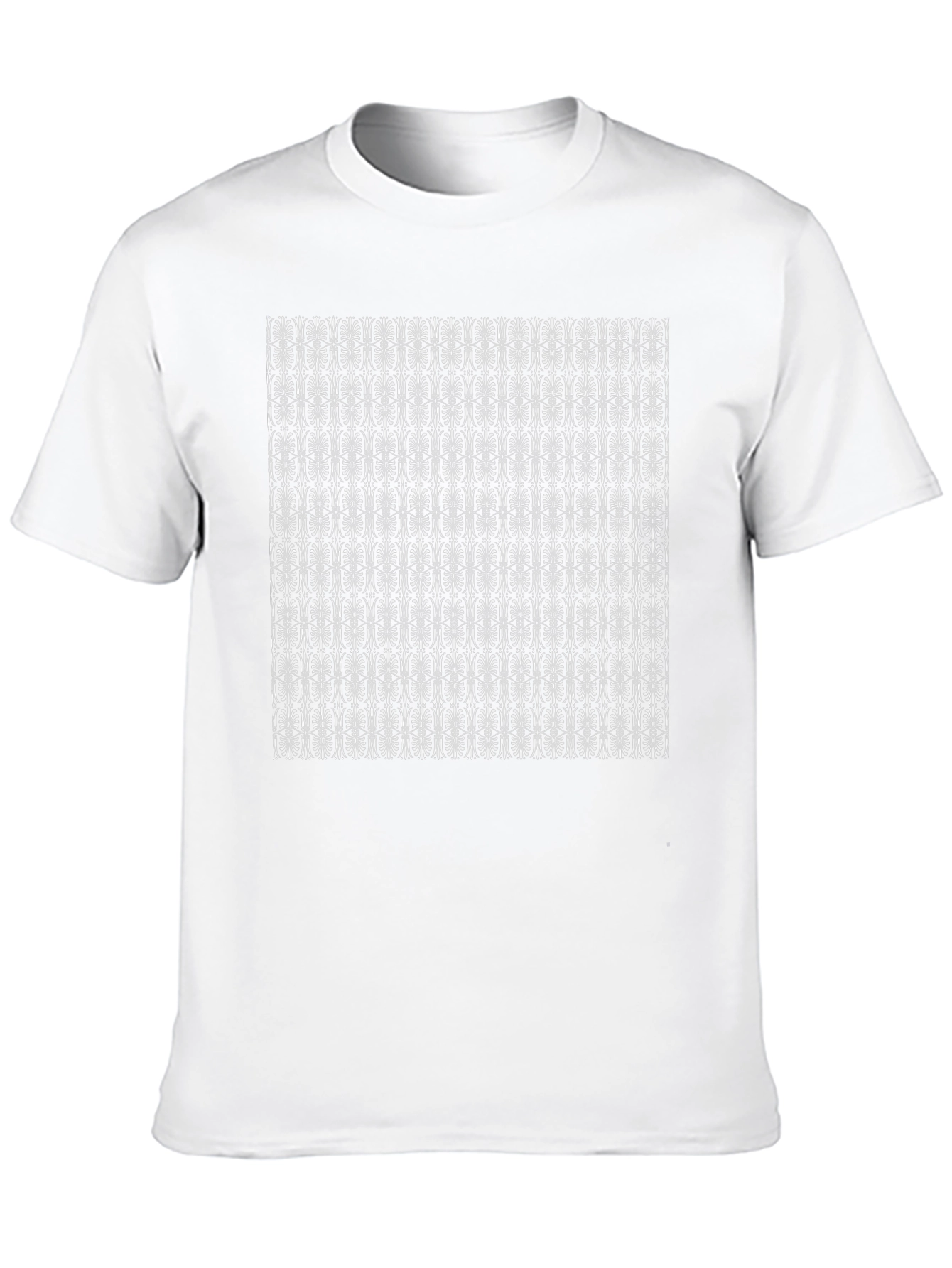 Patterned Graphic Tee - Black