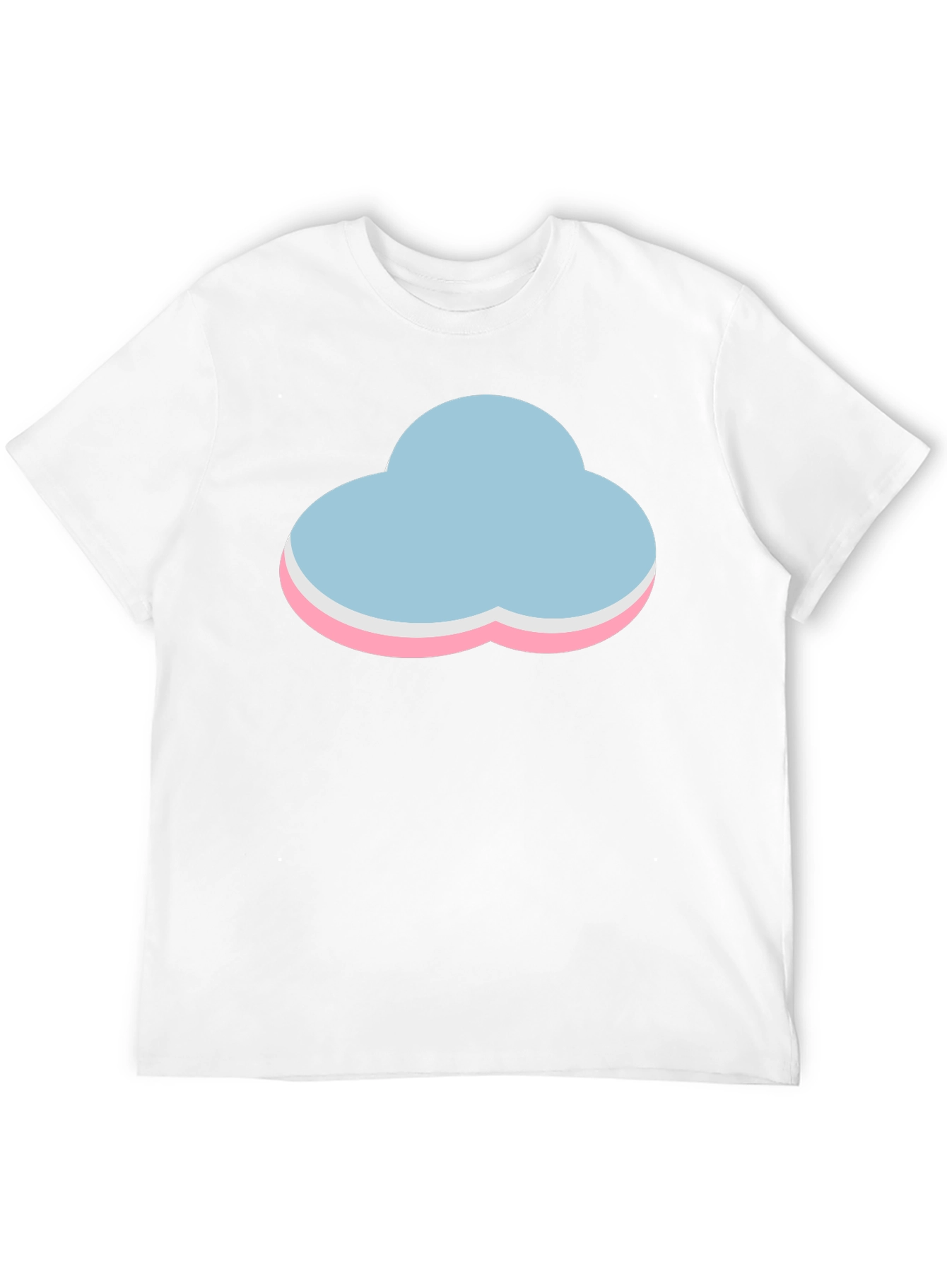 Pastel Cloud Graphic Black T-Shirt