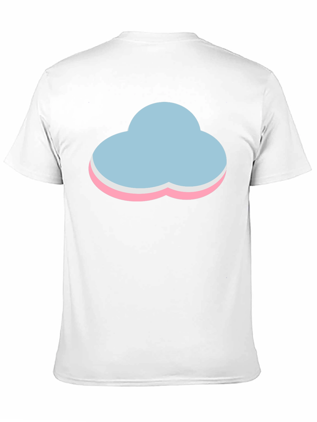 Pastel Cloud Graphic Black T-Shirt