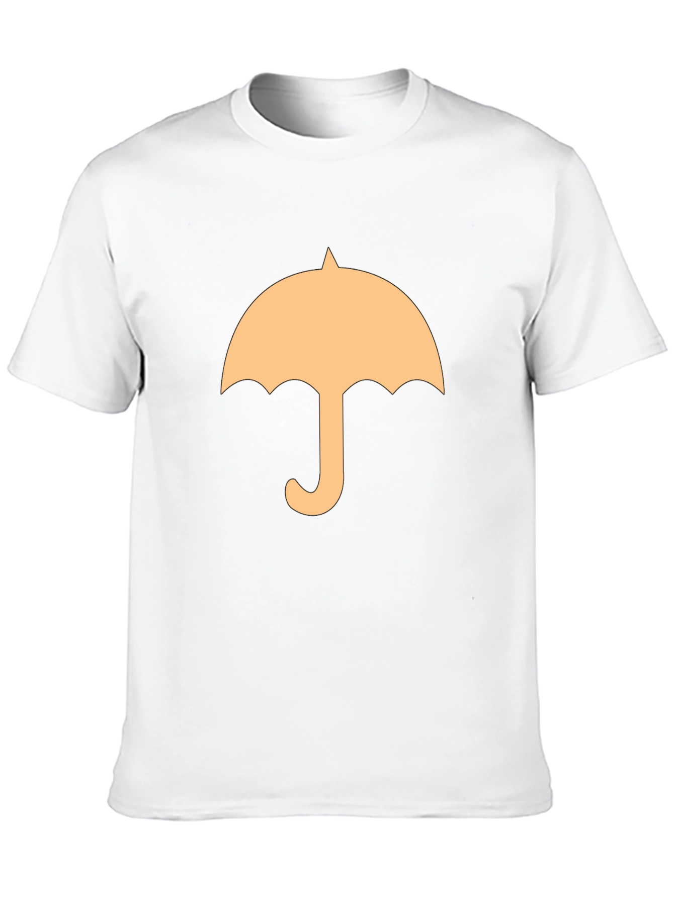 Umbrella Graphic Tee - Stylish Black Cotton T-Shirt