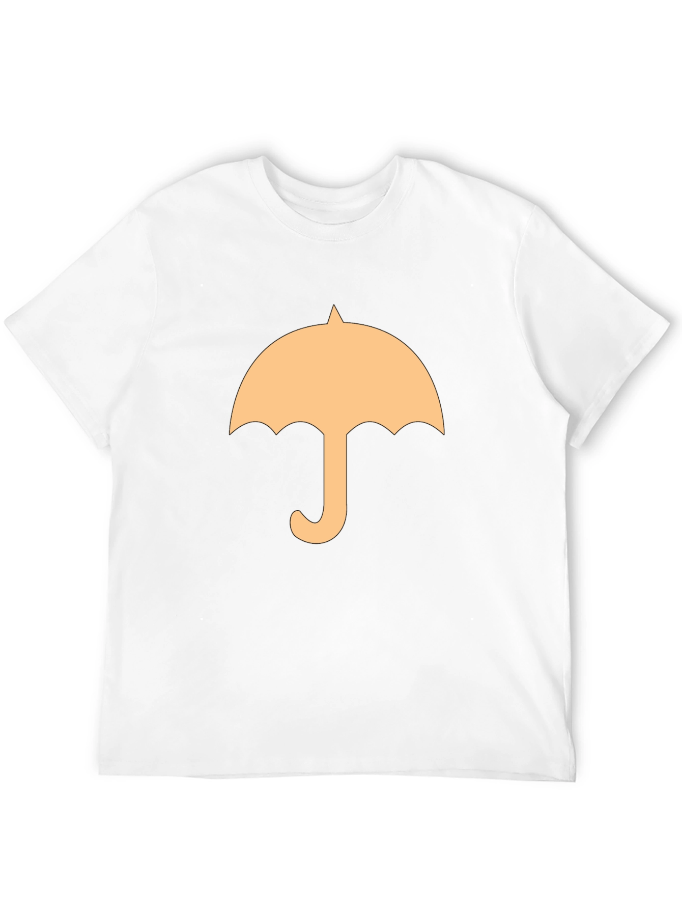 Umbrella Graphic Tee - Stylish Black Cotton T-Shirt