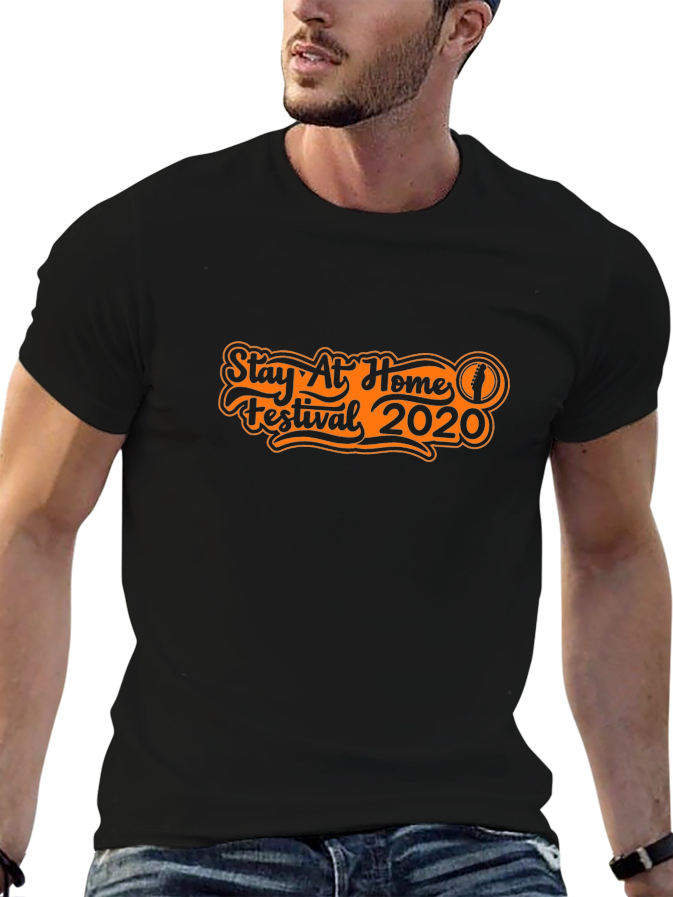 Stay At Home Festival 2020 Black T-Shirt