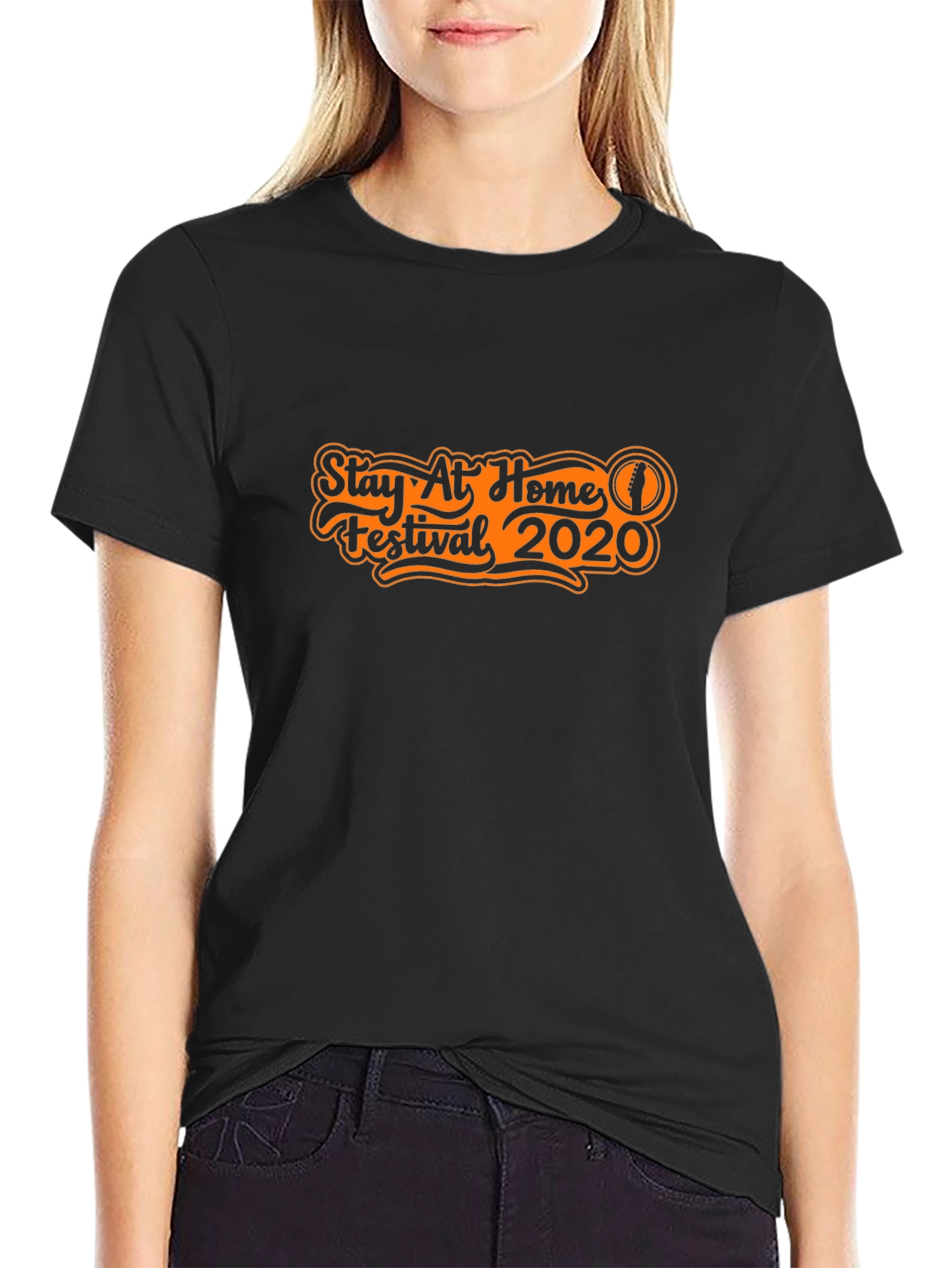 Stay At Home Festival 2020 Black T-Shirt