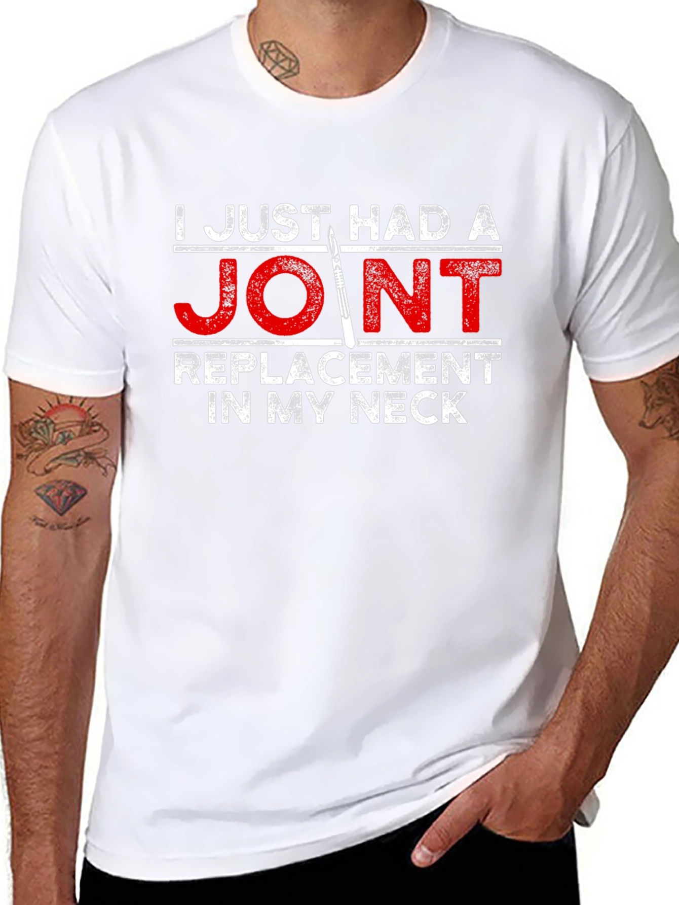 Joint Replacement Neck Funny T-Shirt