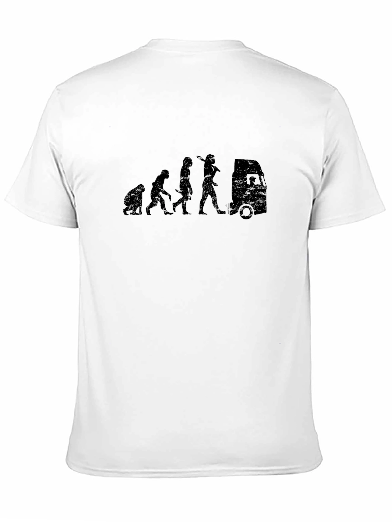 Evolution of Trucker Black T-Shirt