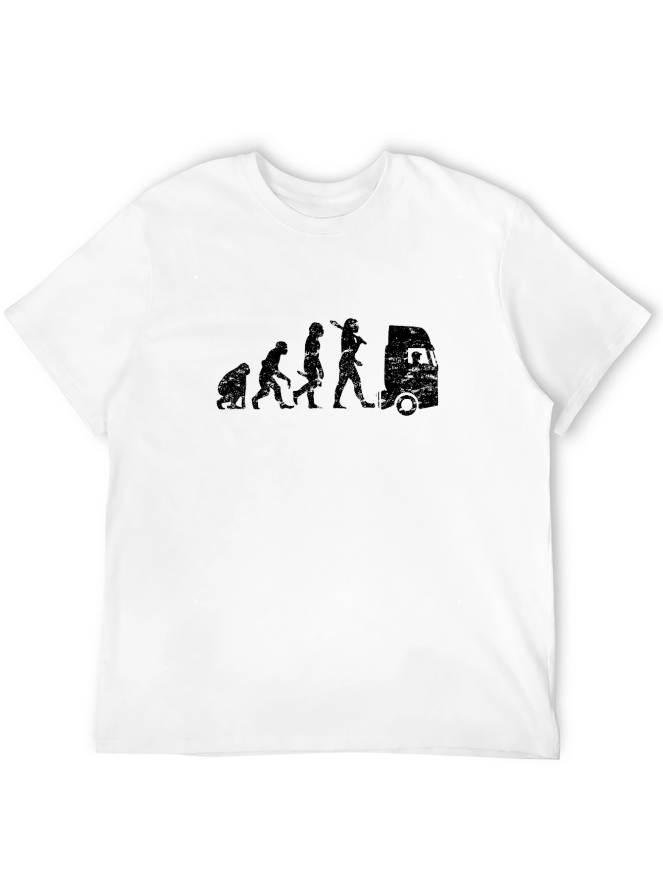 Evolution of Trucker Black T-Shirt