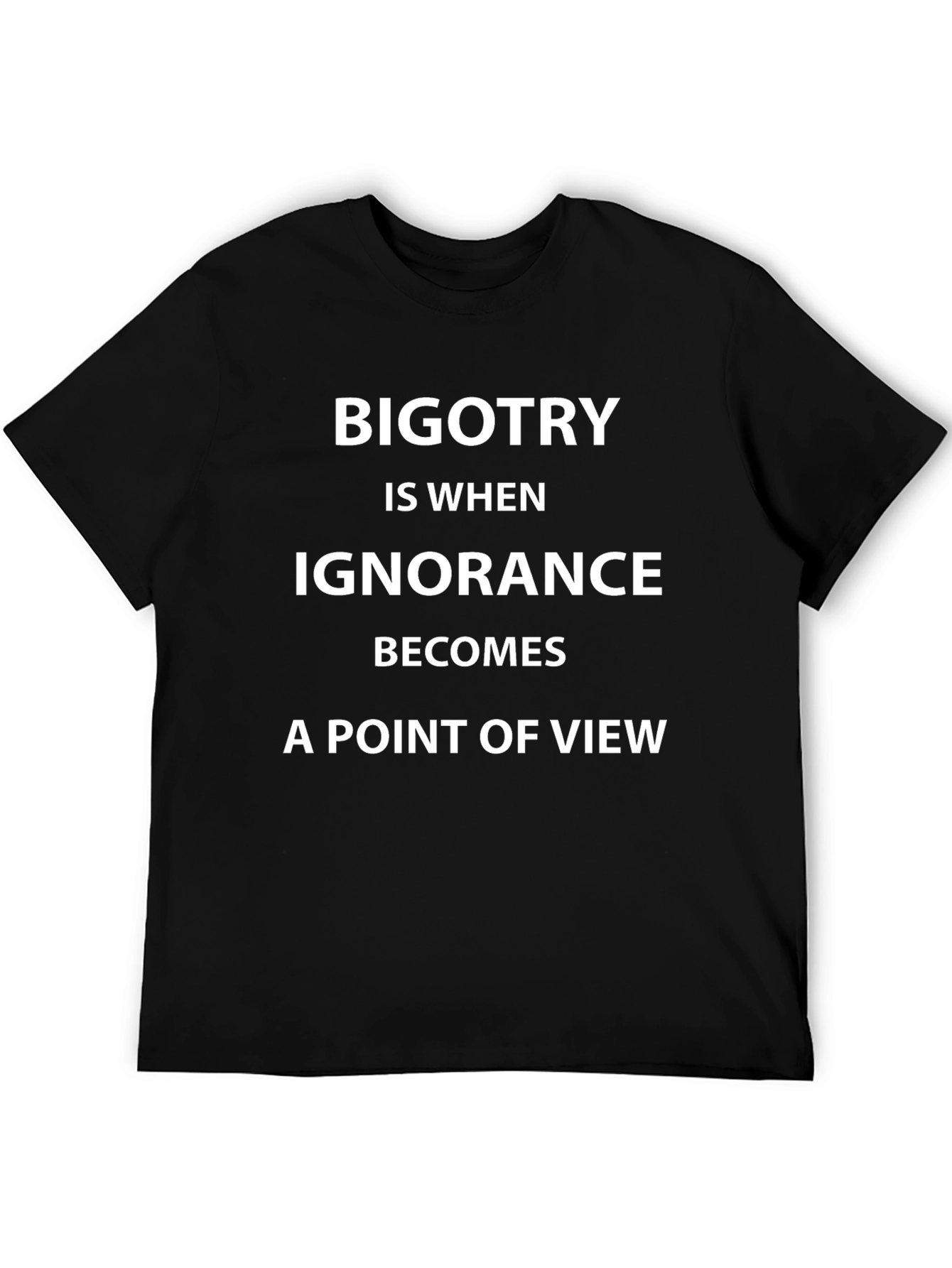Bigotry Ignorance Point of View Graphic T-Shirt