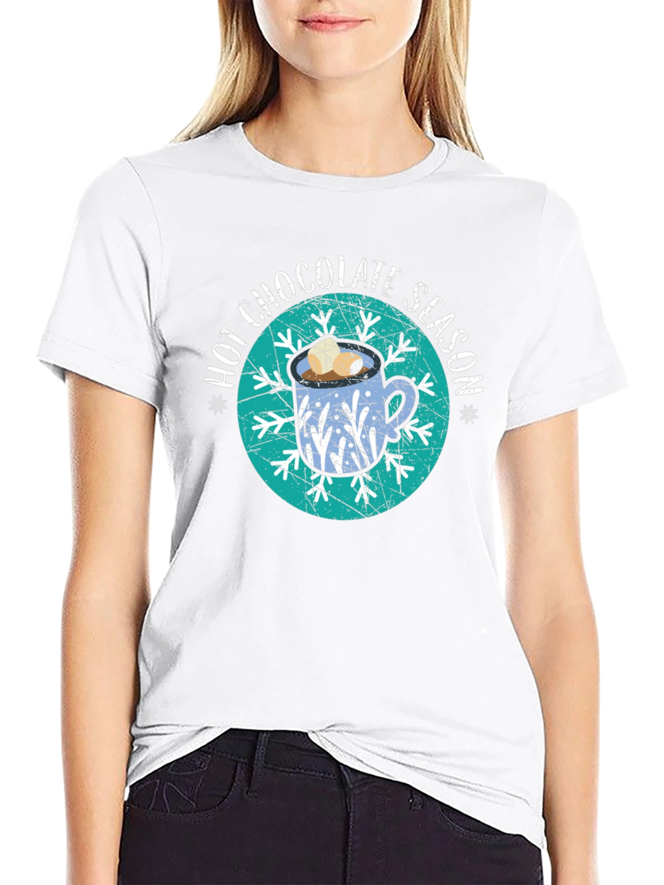 Hot Chocolate Season T-Shirt Winter Holiday