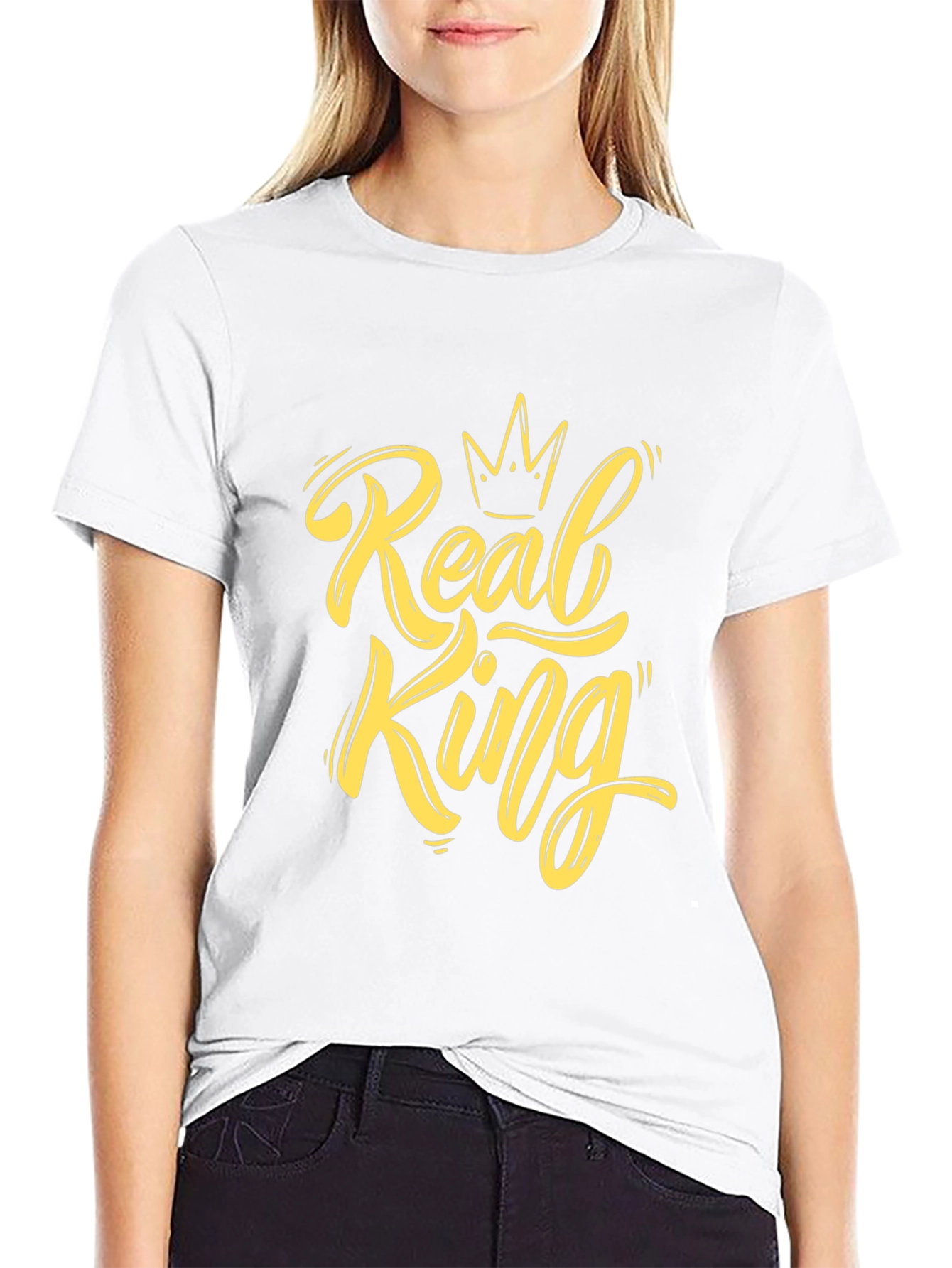 Real King Graphic T-Shirt - Mens Black Tee