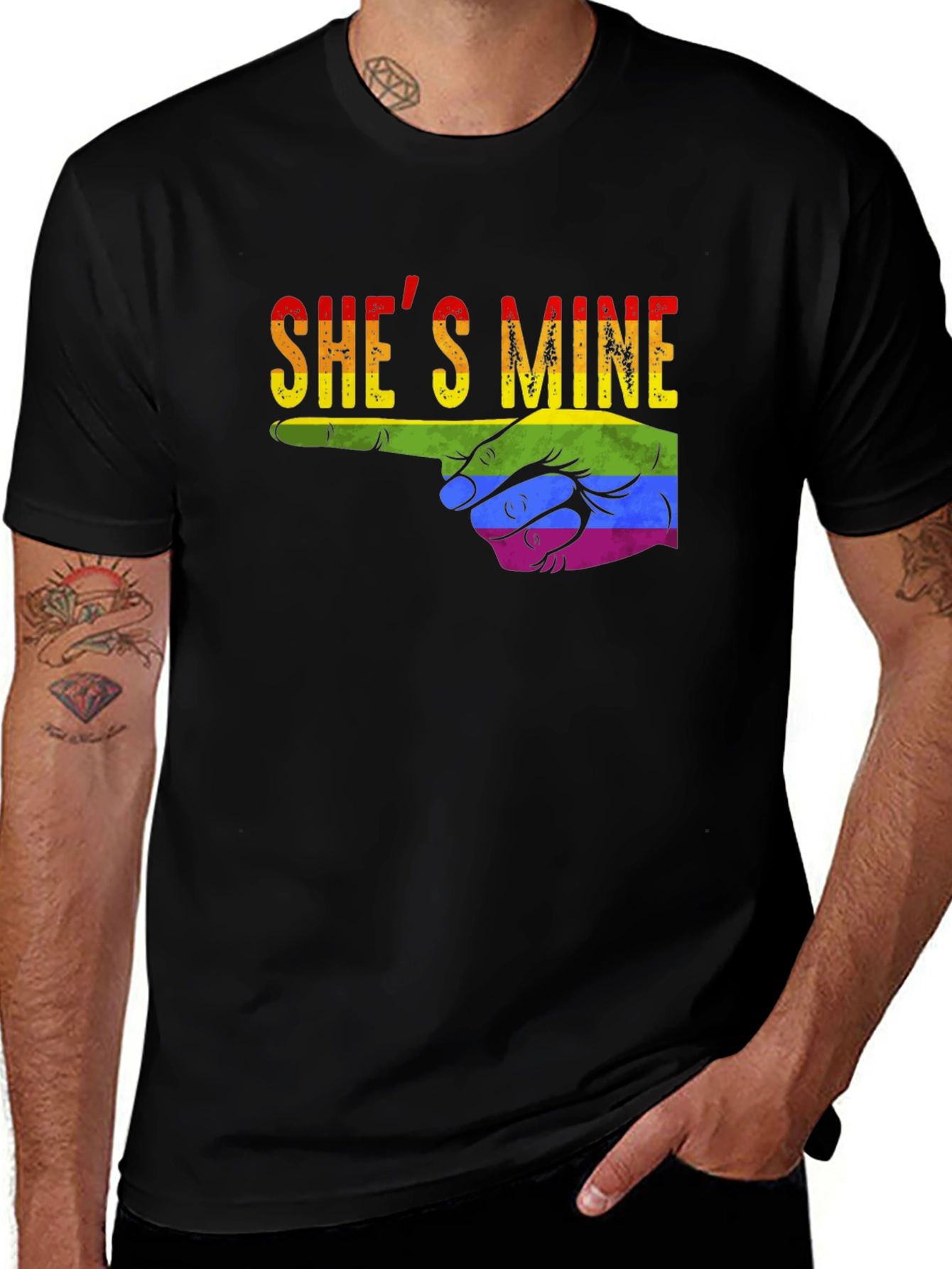 Shes Mine Pride T-Shirt - LGBTQ+ Graphic Tee