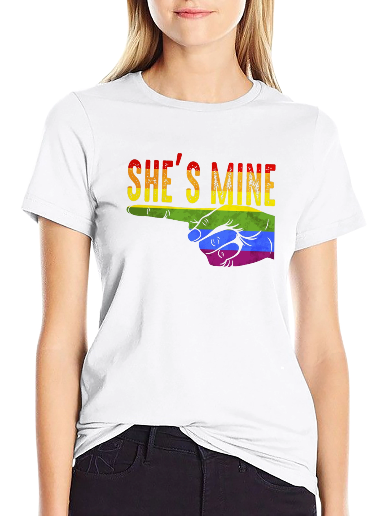Shes Mine Pride T-Shirt - LGBTQ+ Graphic Tee