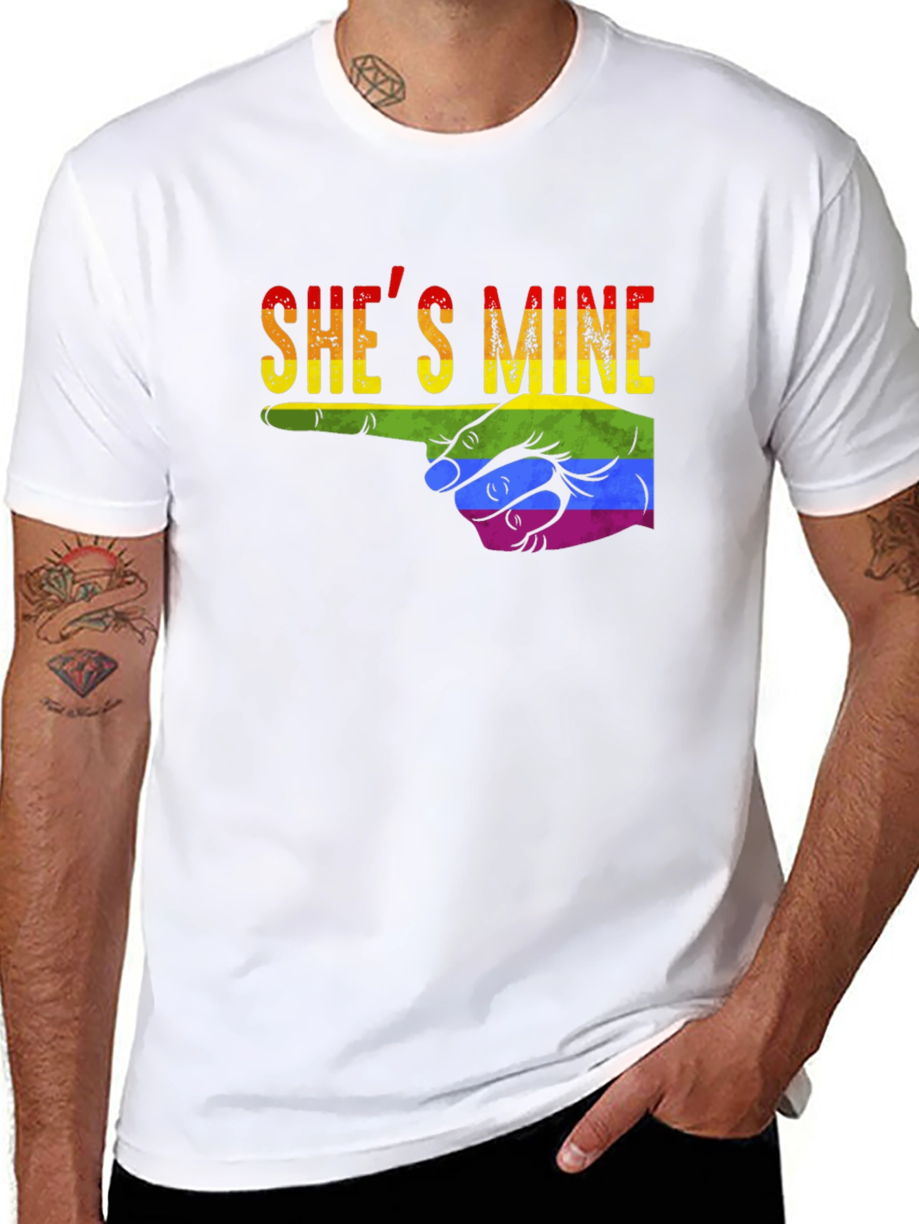 Shes Mine Pride T-Shirt - LGBTQ+ Graphic Tee
