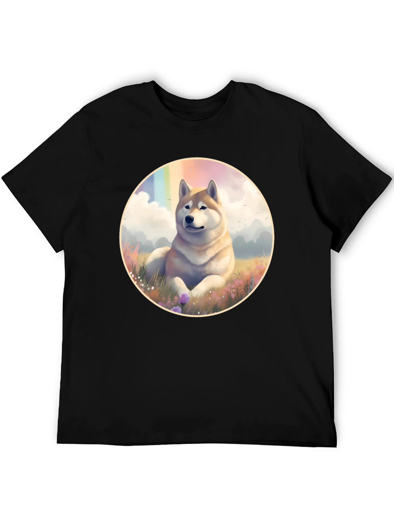 Shiba Inu Rainbow T-Shirt - Unique Dog Lover Tee